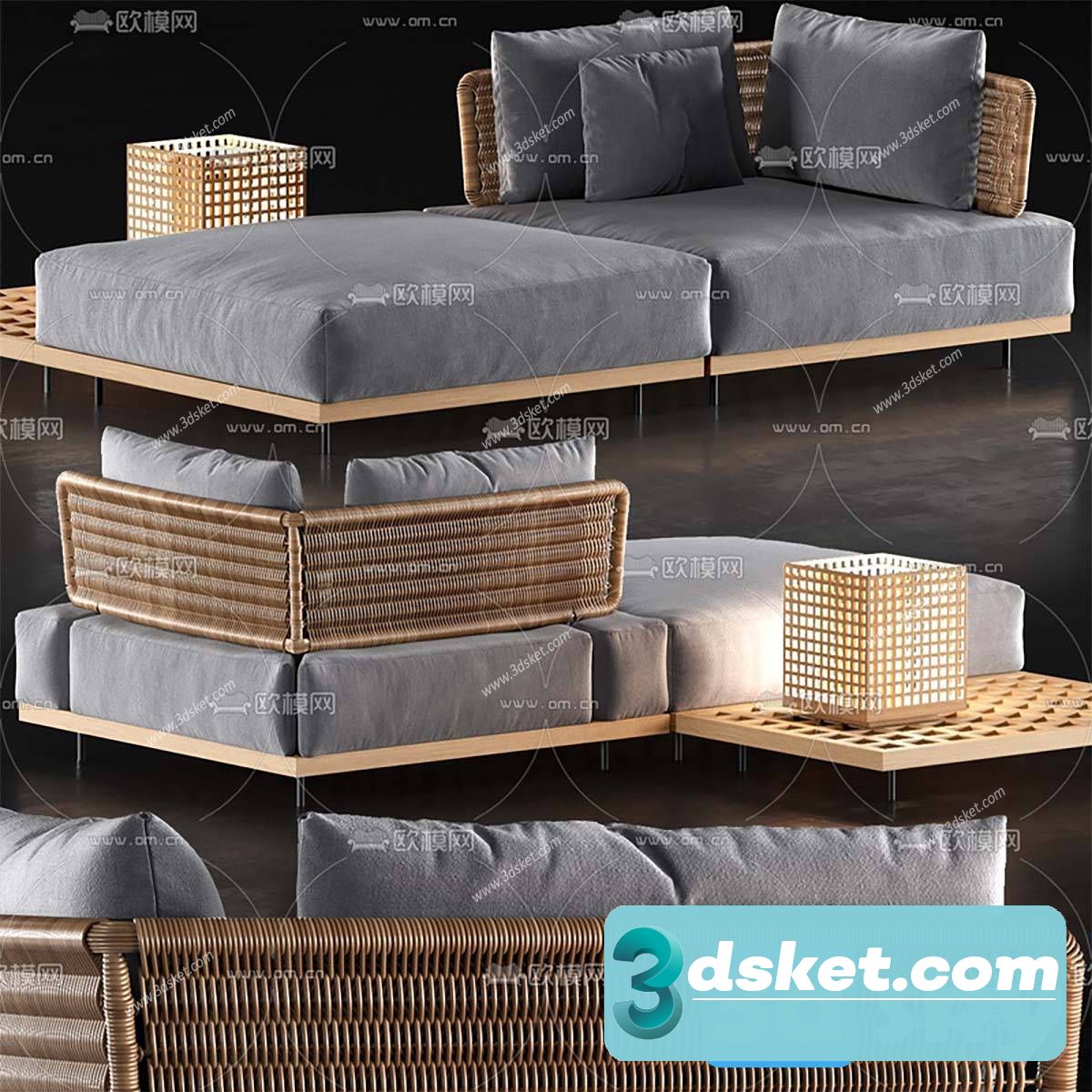 3D Model Sofa Free Download 0854