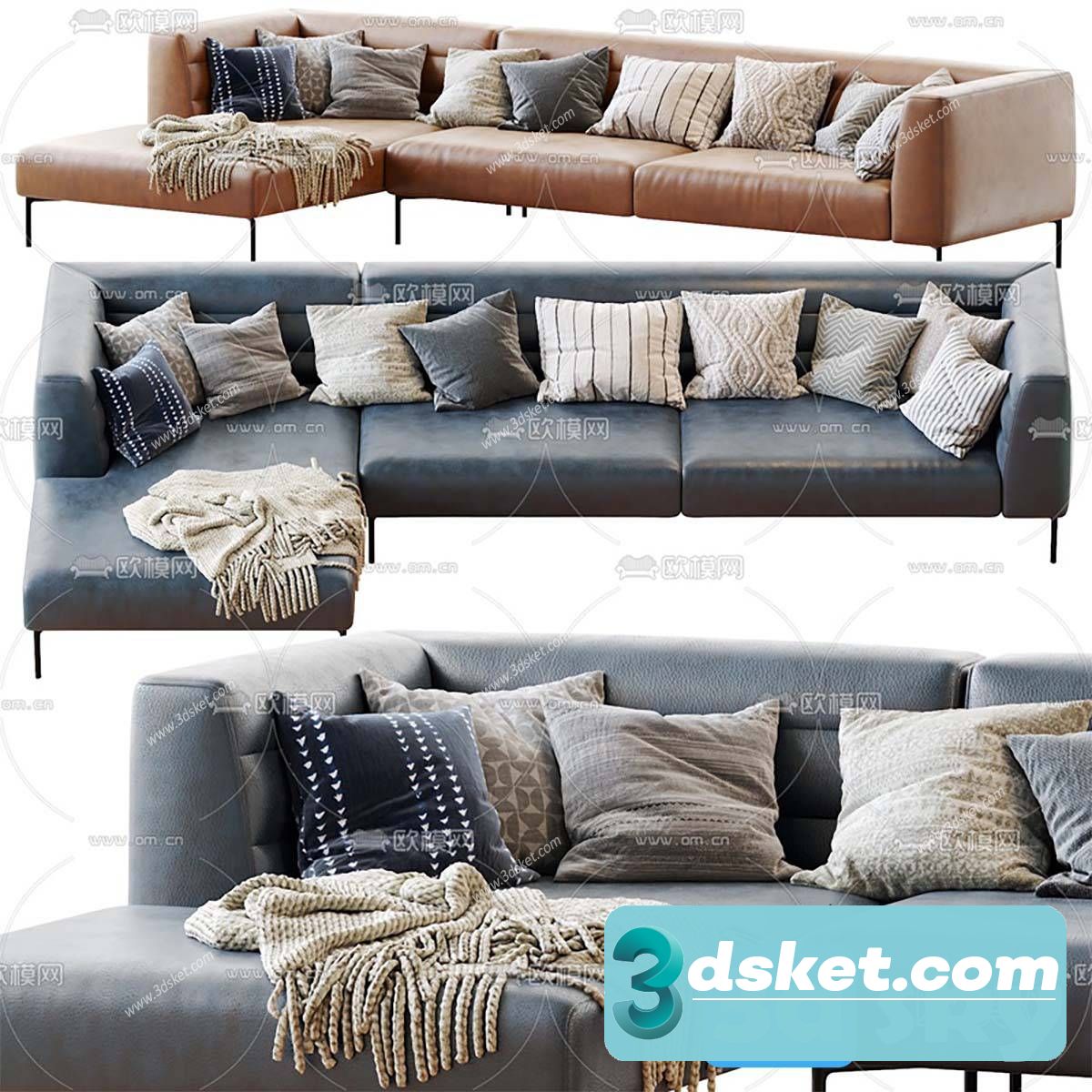 3D Model Sofa Free Download 0861