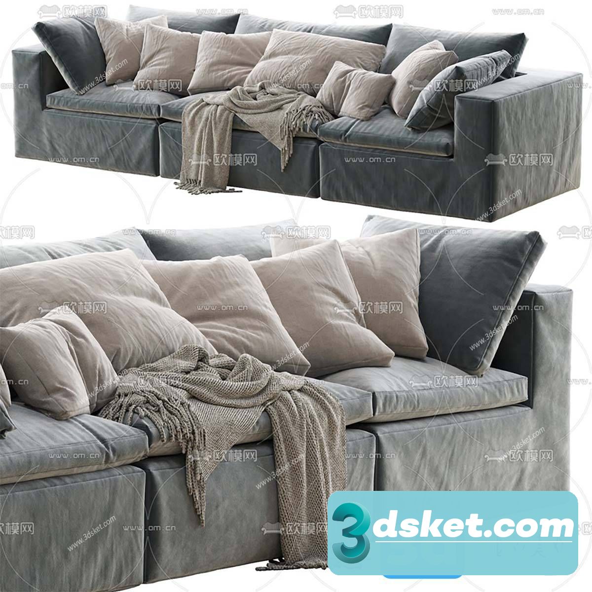 3D Model Sofa Free Download 0862