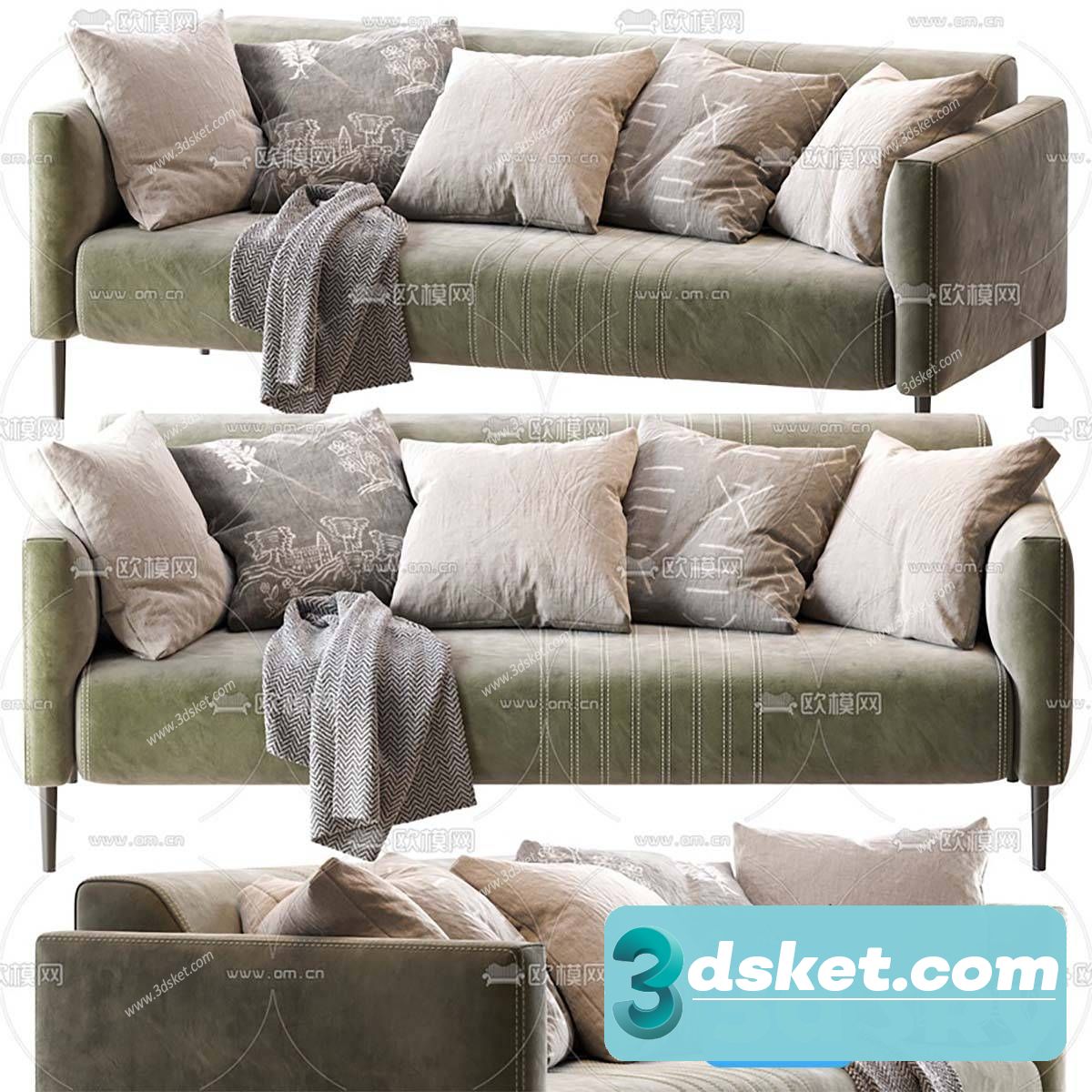 3D Model Sofa Free Download 0864