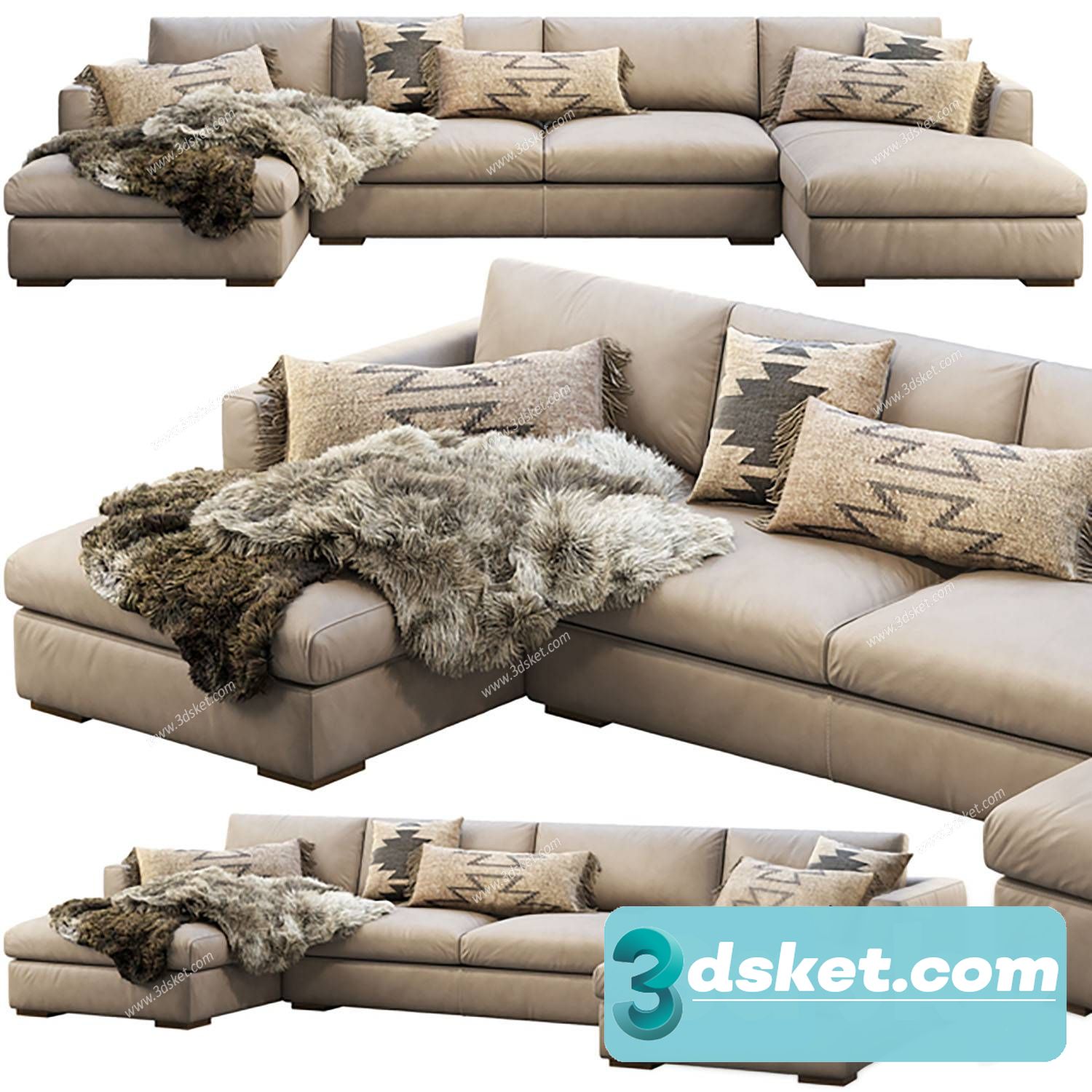 3D Model Sofa Free Download 0753