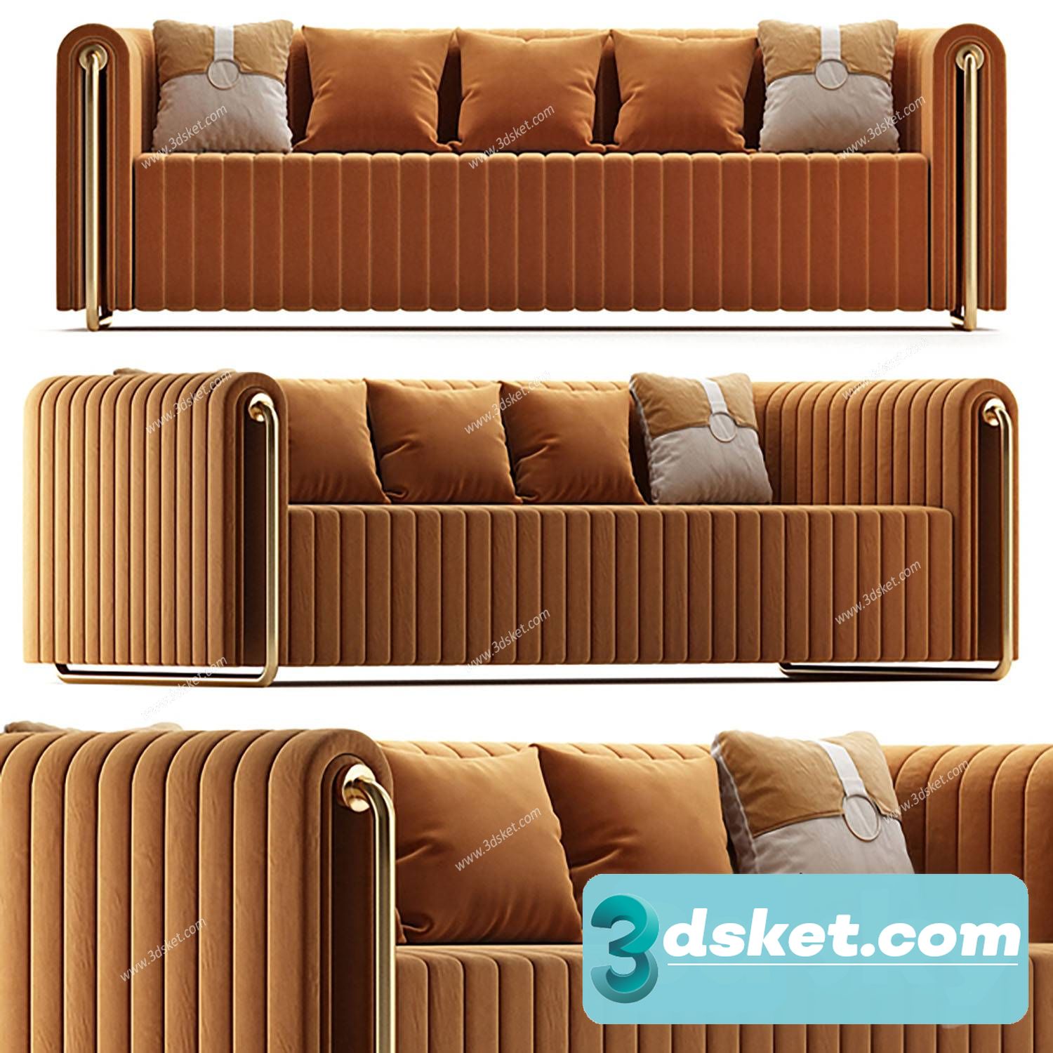 3D Model Sofa Free Download 0763