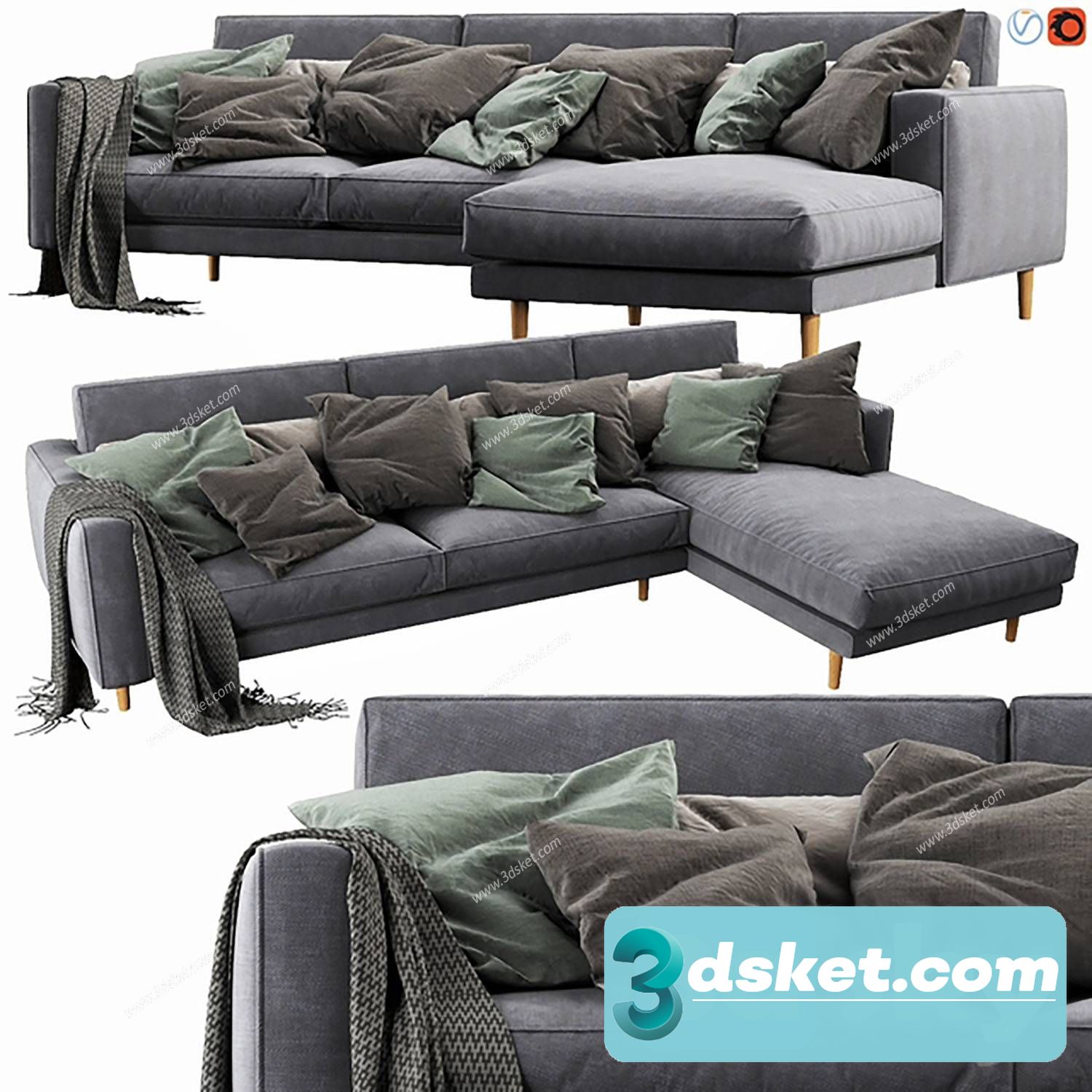 3D Model Sofa Free Download 0767