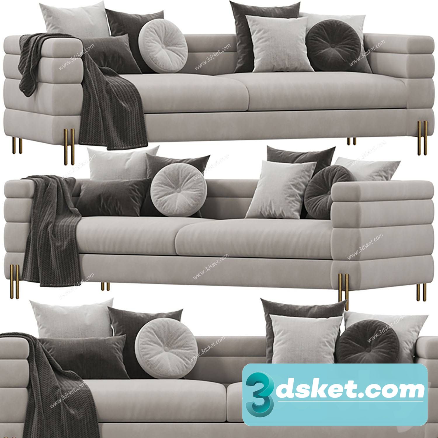 3D Model Sofa Free Download 0769