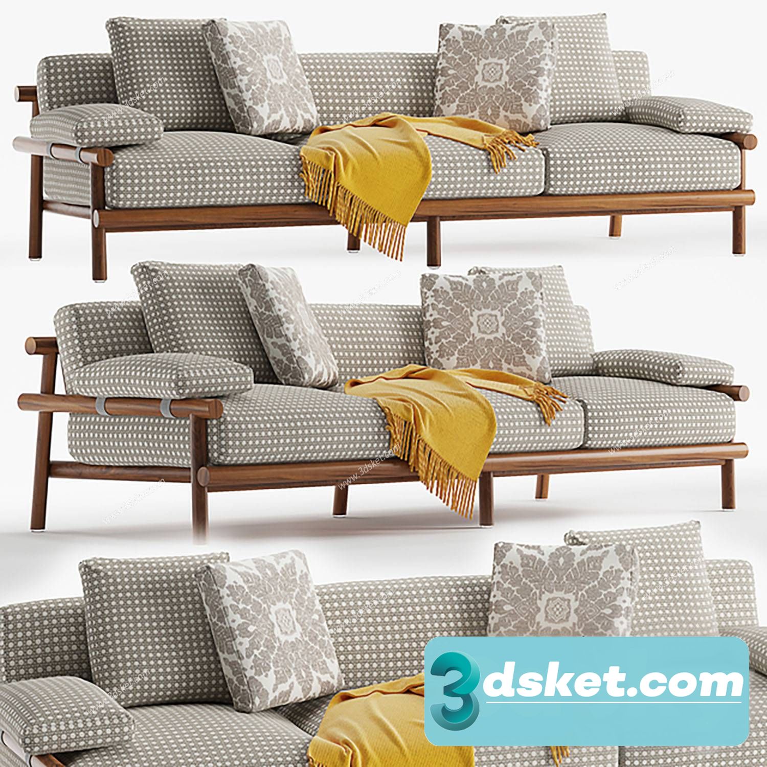 3D Model Sofa Free Download 0775