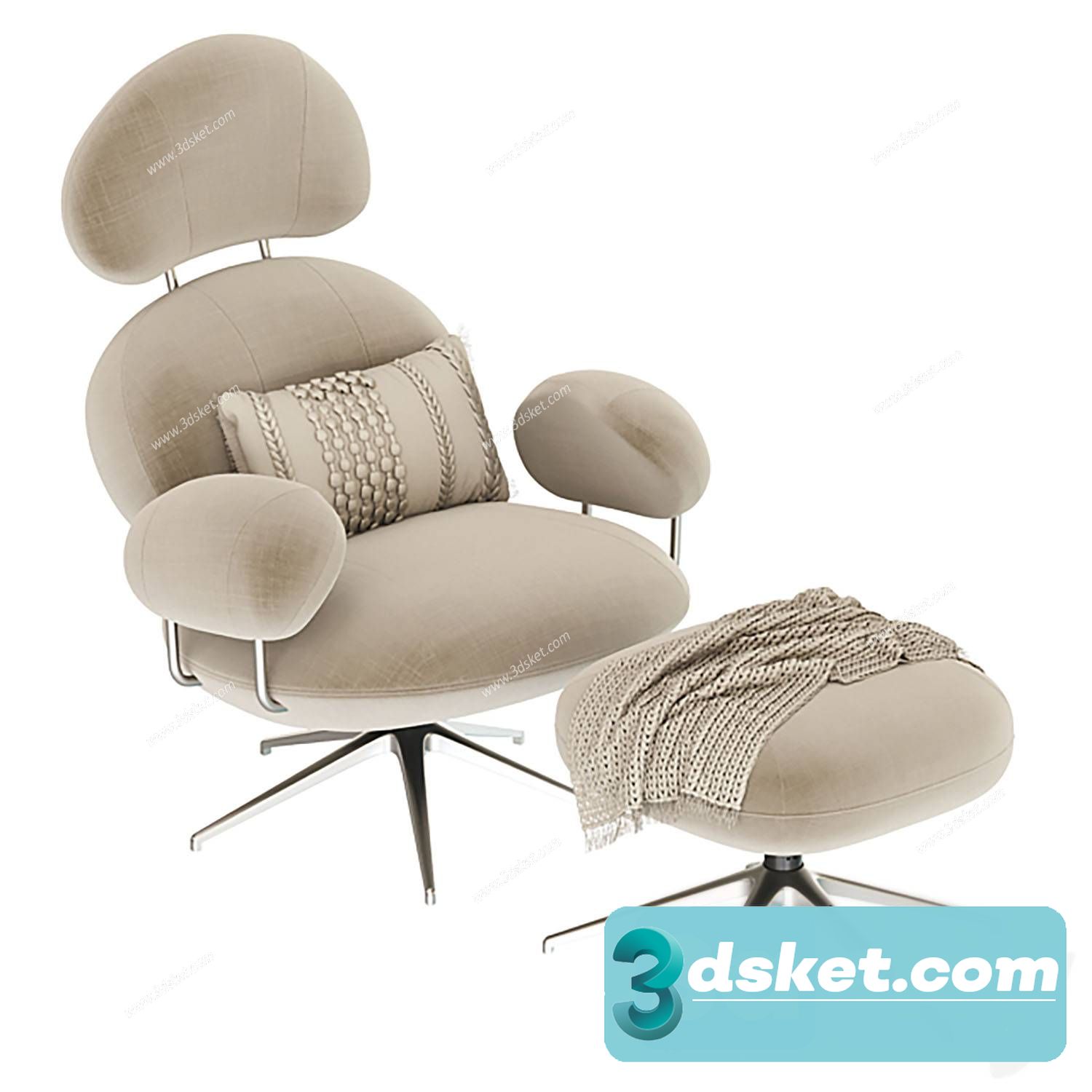 3D Model Sofa Free Download 0798