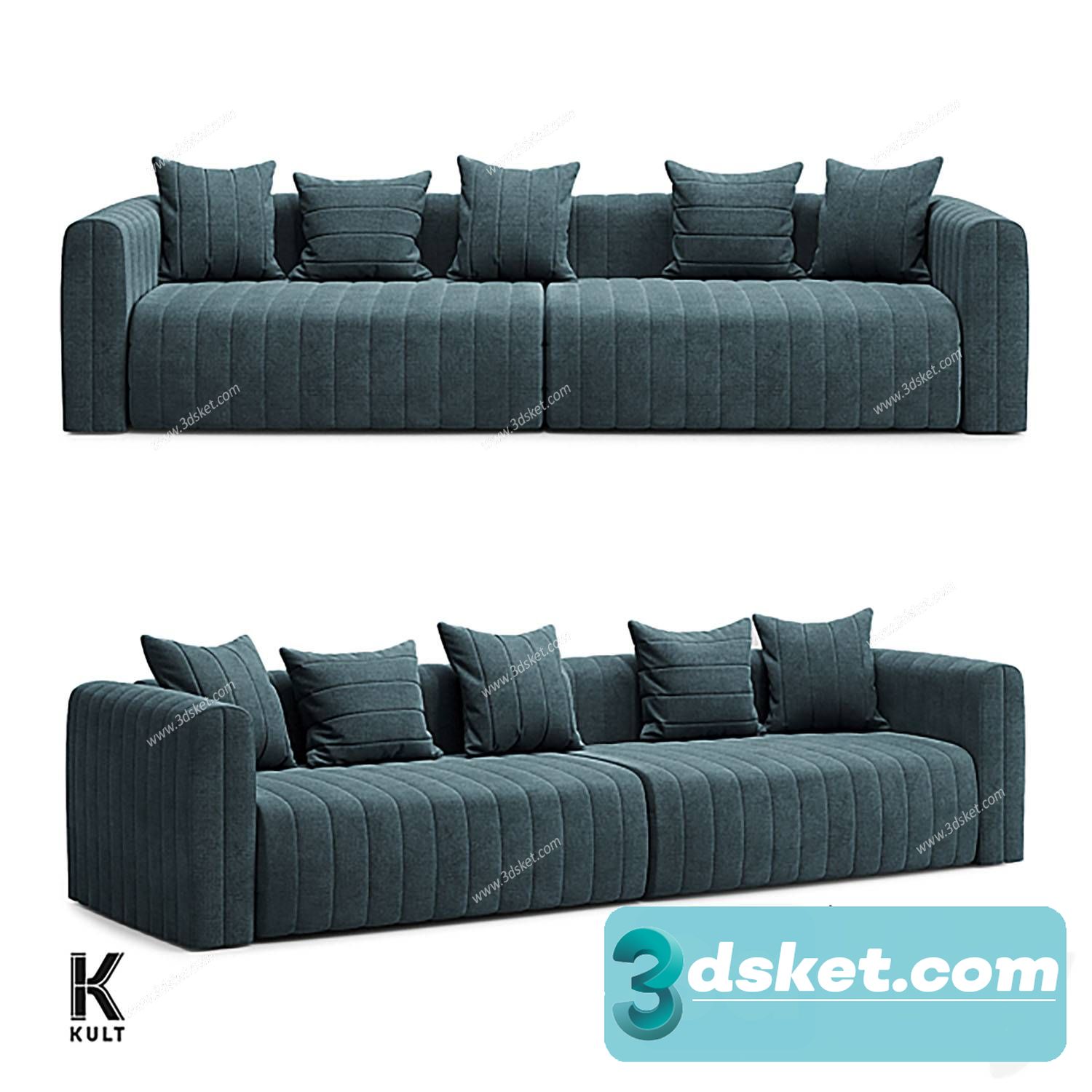 3D Model Sofa Free Download 0802