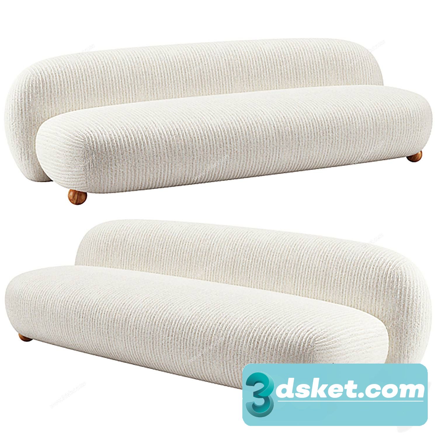 3D Model Sofa Free Download 0810