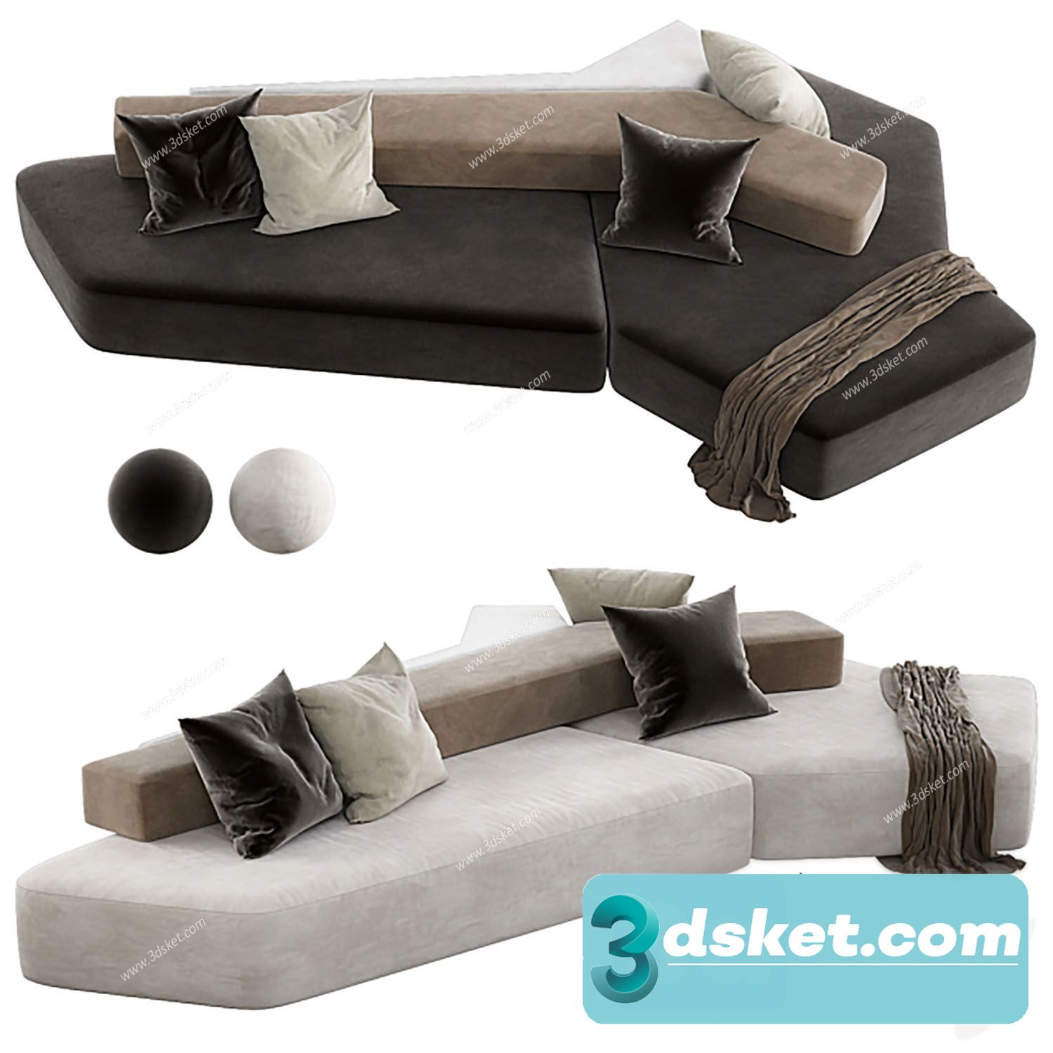 3D Model Sofa Free Download 0821