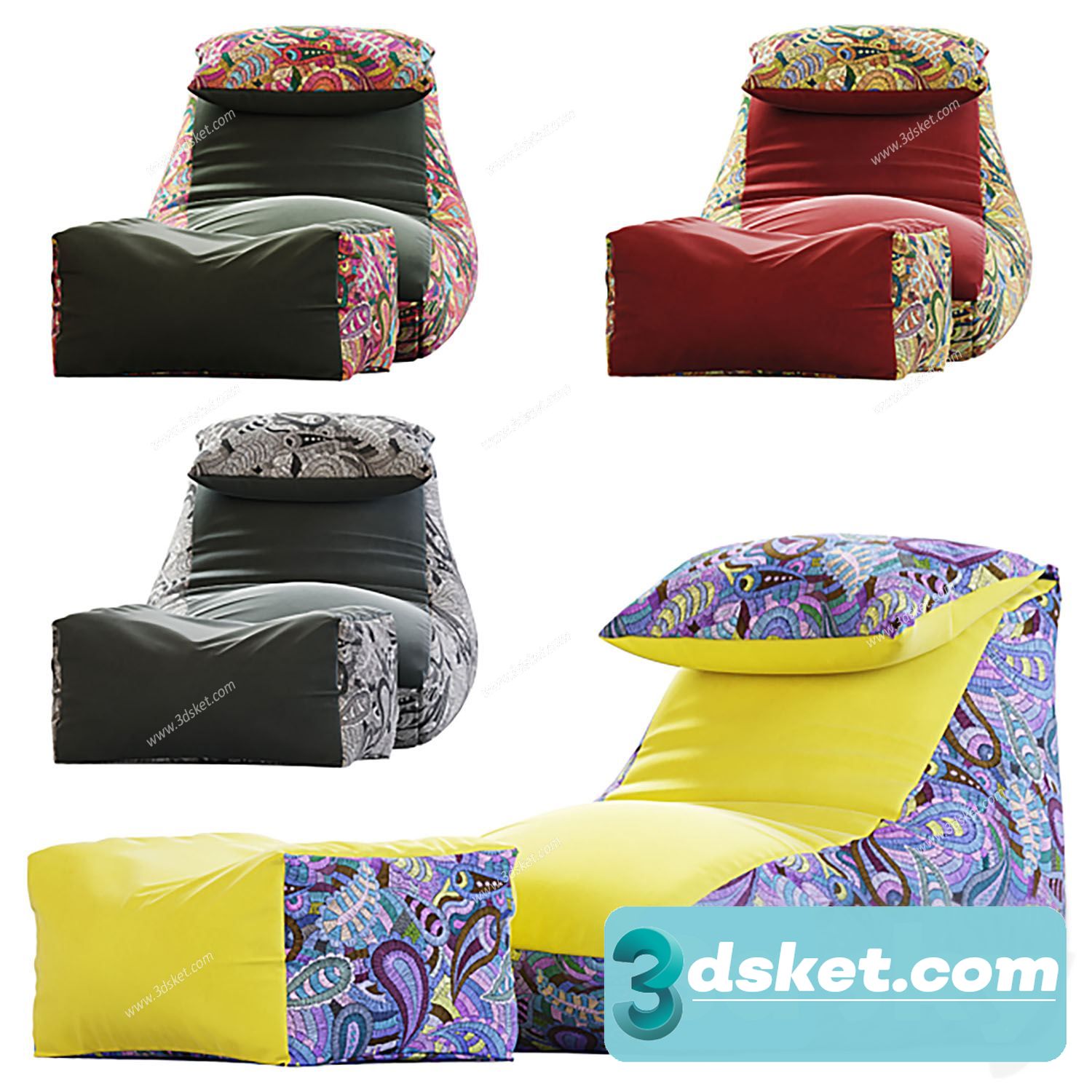 3D Model Sofa Free Download 0825