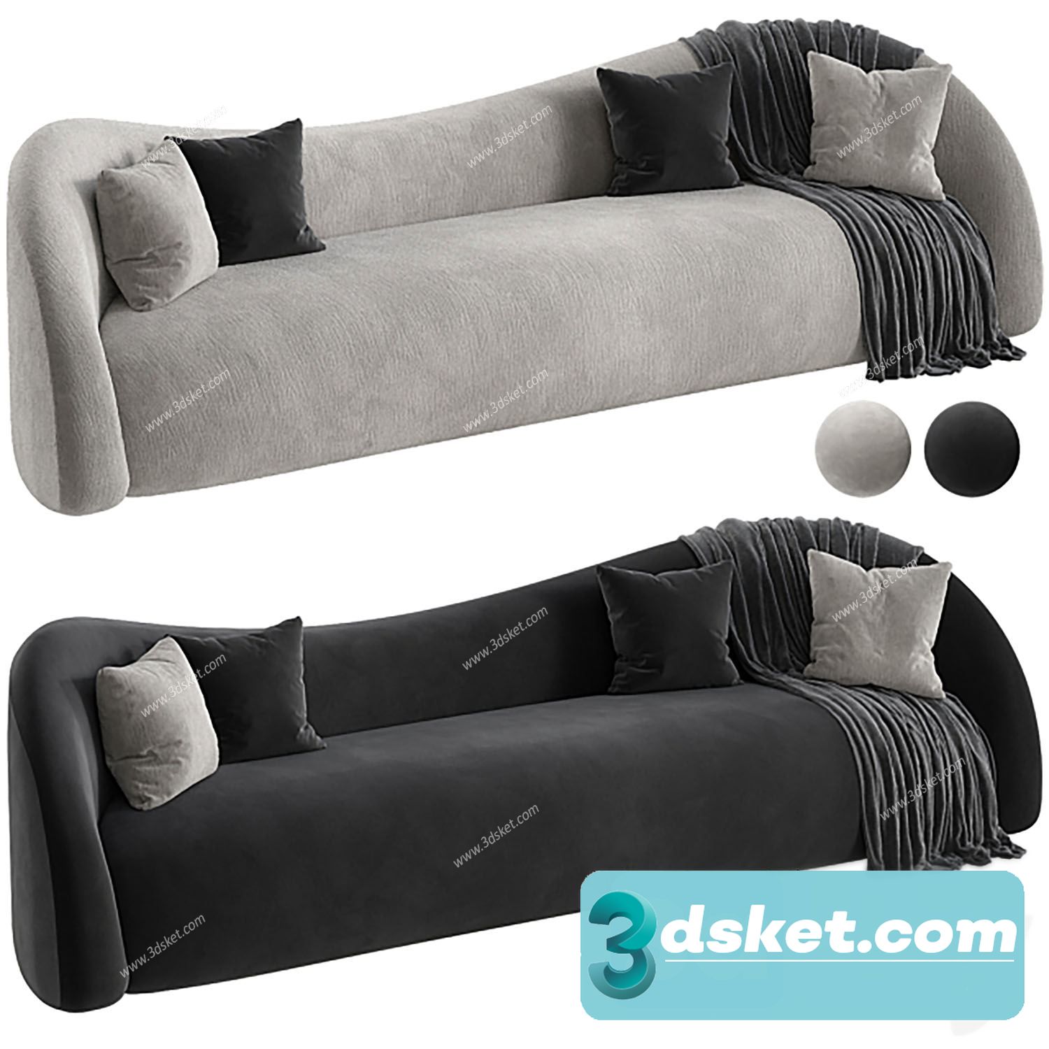 3D Model Sofa Free Download 0835