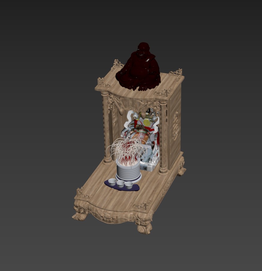 3D Model Altar Room Free Download 010214