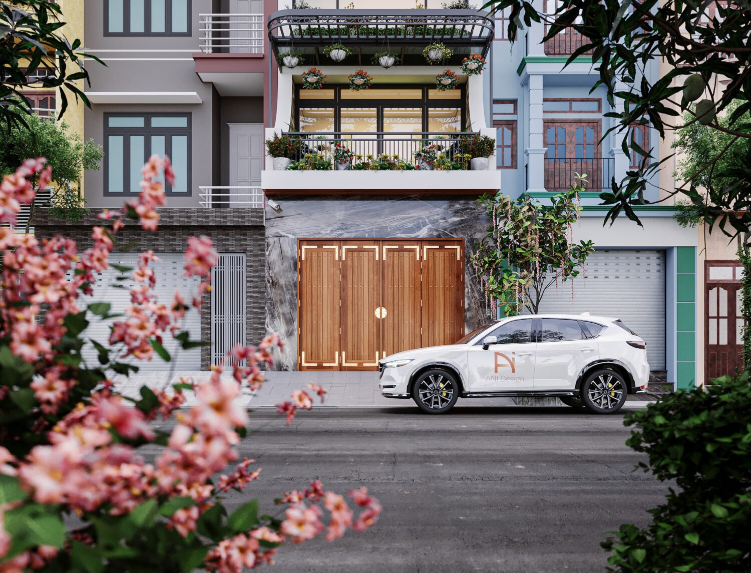 3D Exteriors Model 013137 Scene 3dsmax