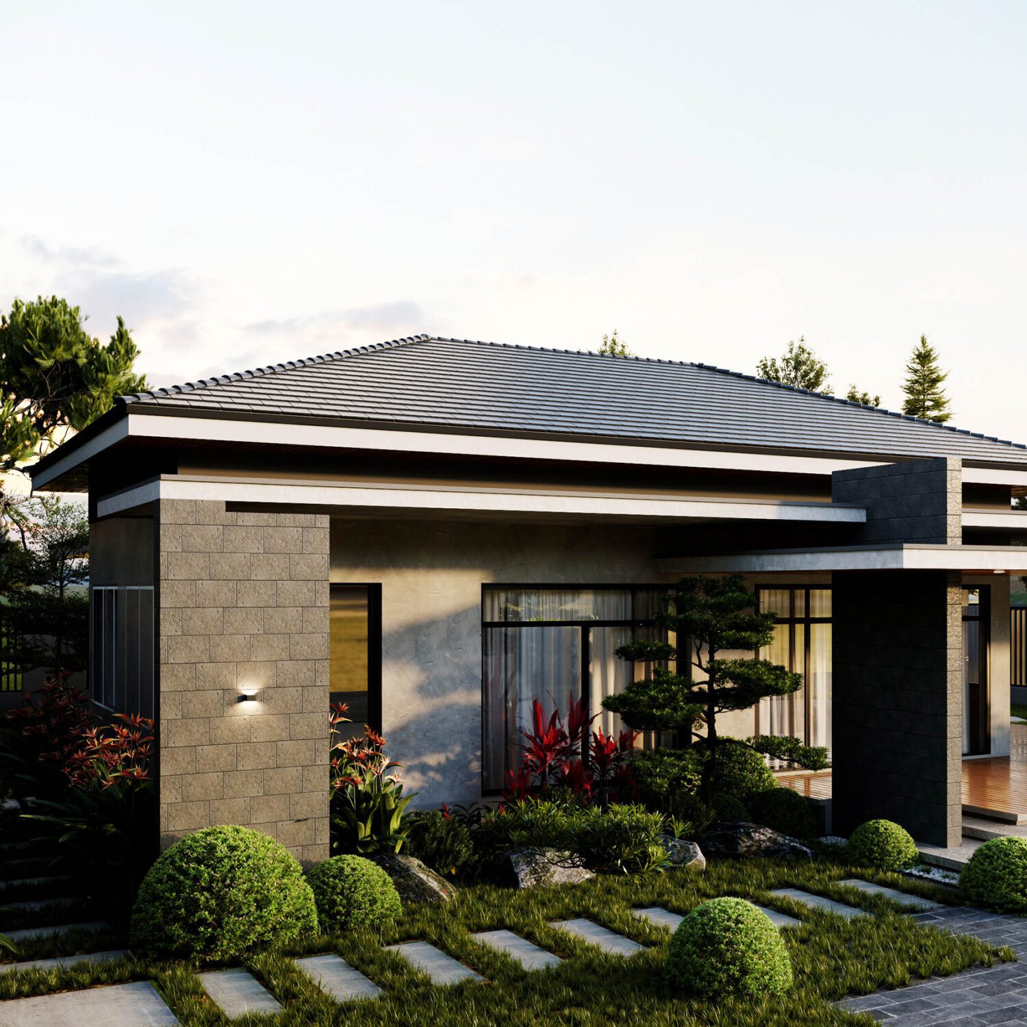 3D Exteriors Model 013195 Scene 3dsmax