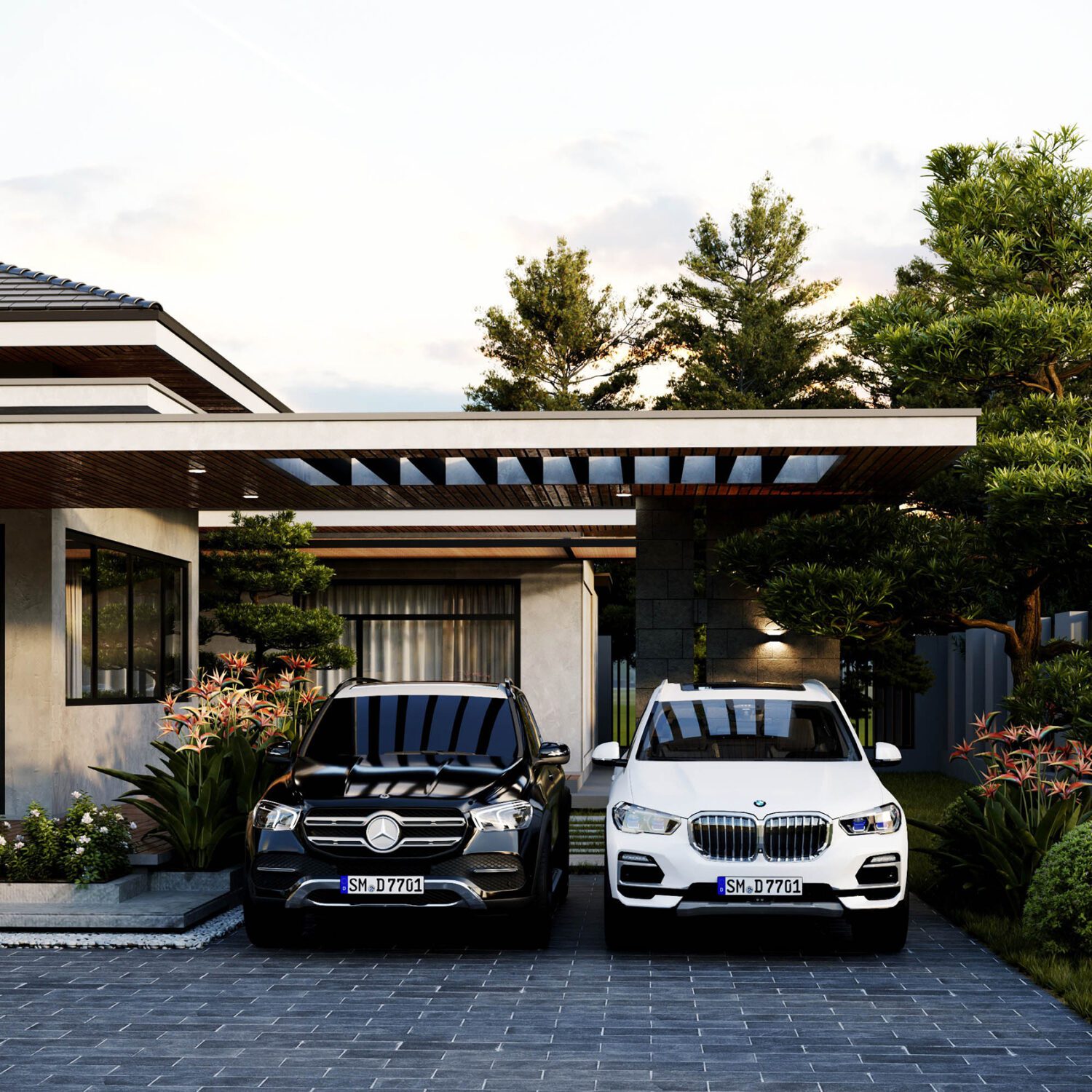 3D Exteriors Model 013195 Scene 3dsmax