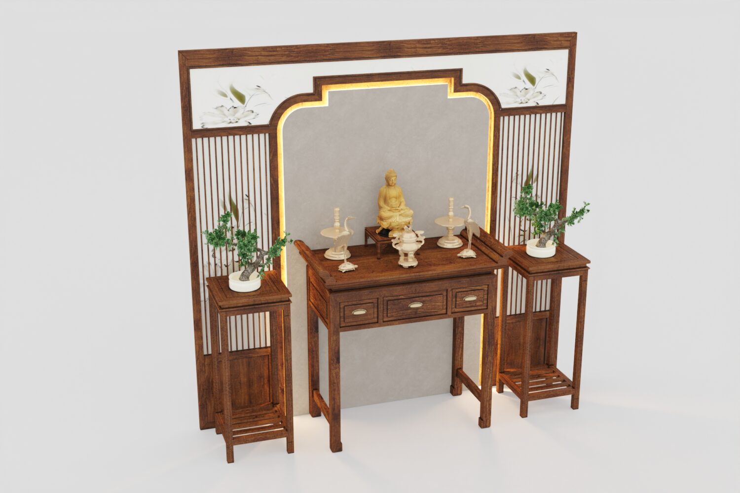 3D Model Altar Room Free Download 02299