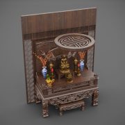 3D Model Altar Room Free Download 02310