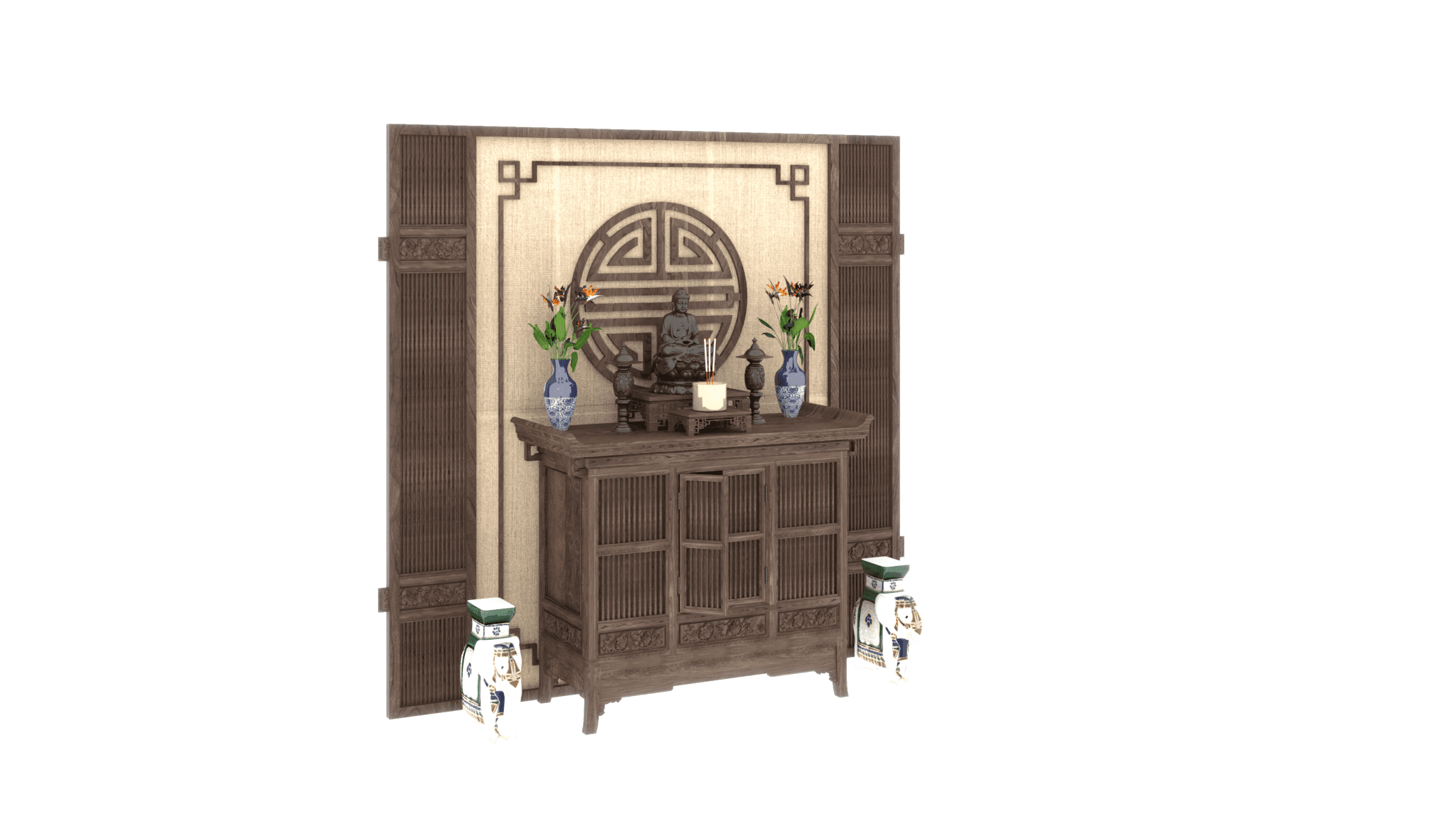 3D Model Altar Room Free Download 02740