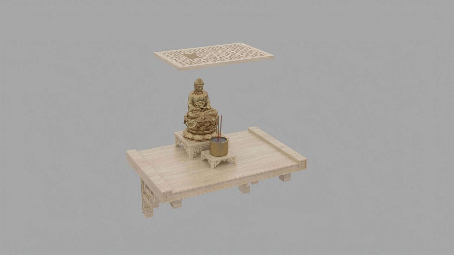 3D Model Altar Room Free Download 02744