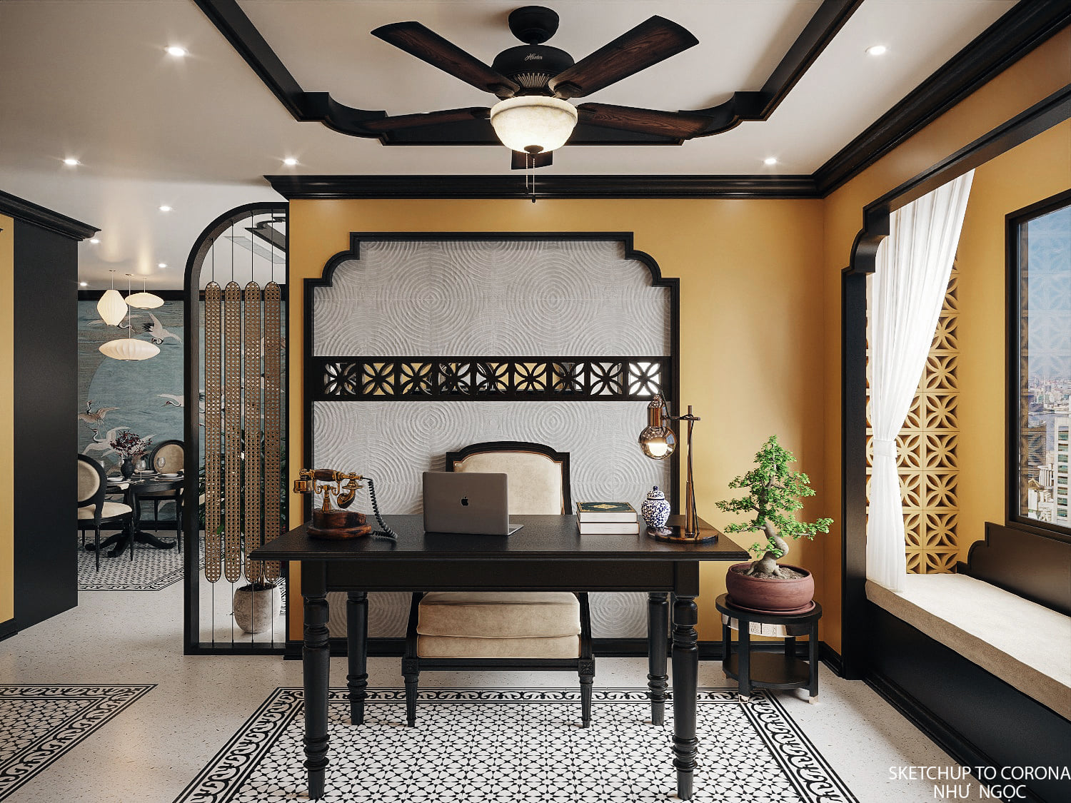 3D Interior Model Living room 230308 Scene 3dsmax