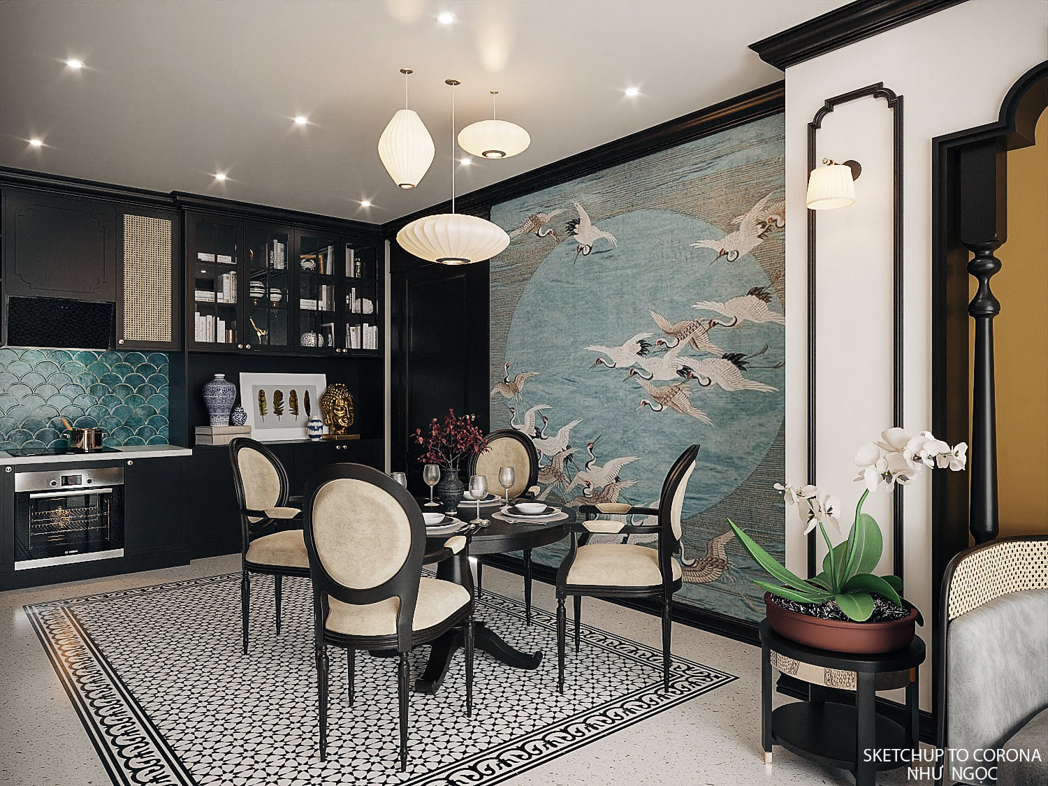 3D Interior Model Living room 230308 Scene 3dsmax