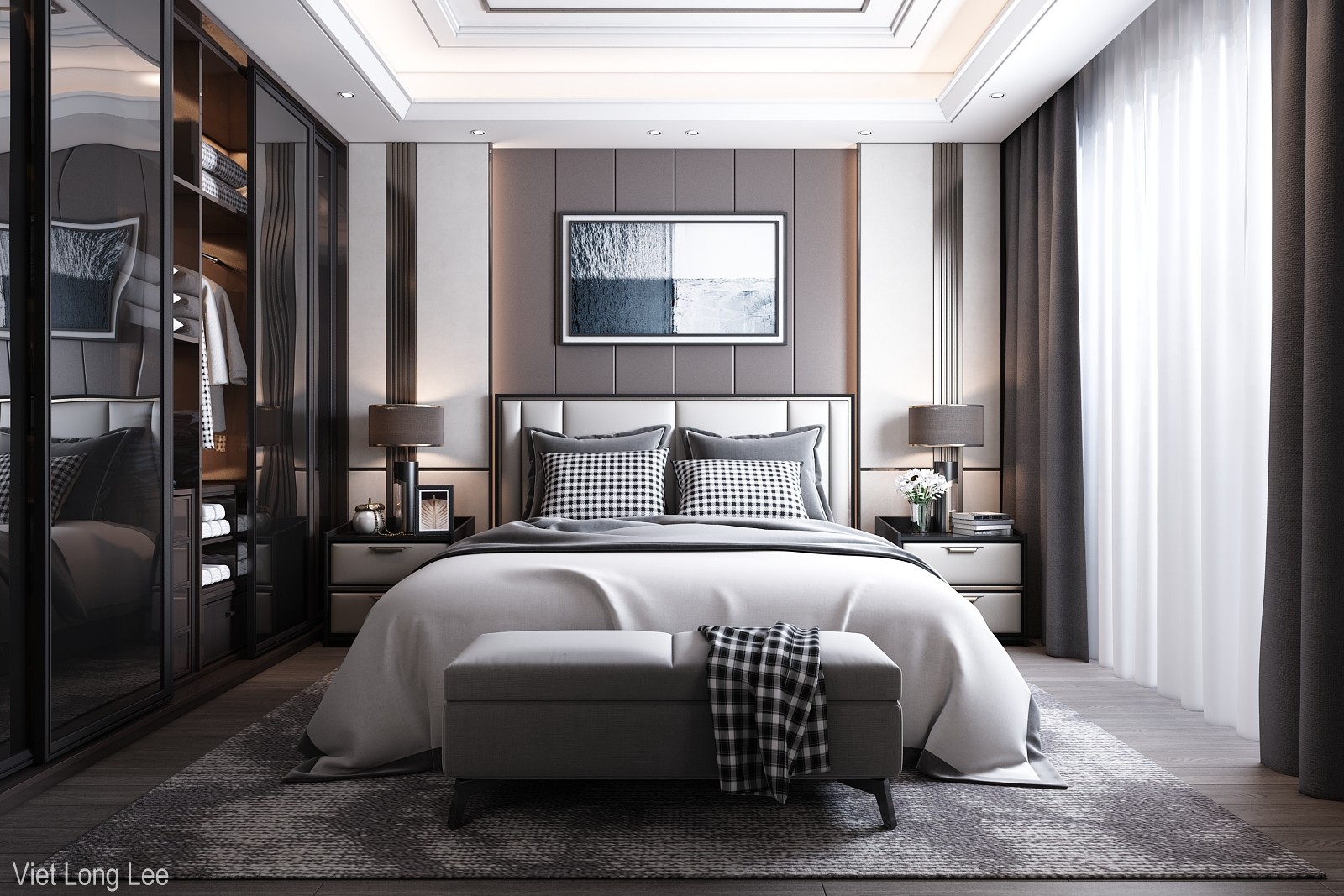 3D Interior Model Bed Room 0423 Scene 3dsmax