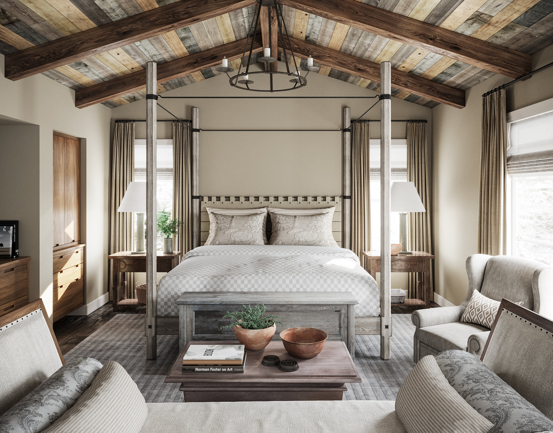 3D Interior Model Bed Room 0424 Scene 3dsmax