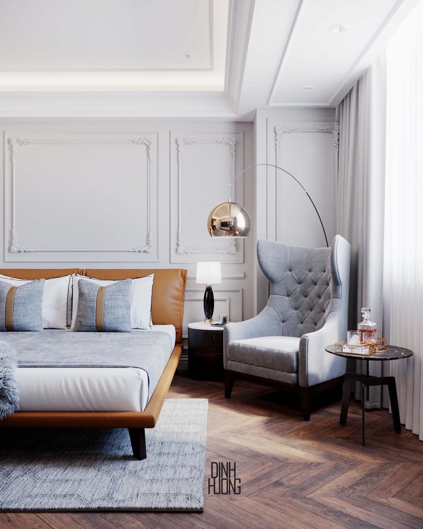 3D Interior Model Bed Room 0427 Scene 3dsmax