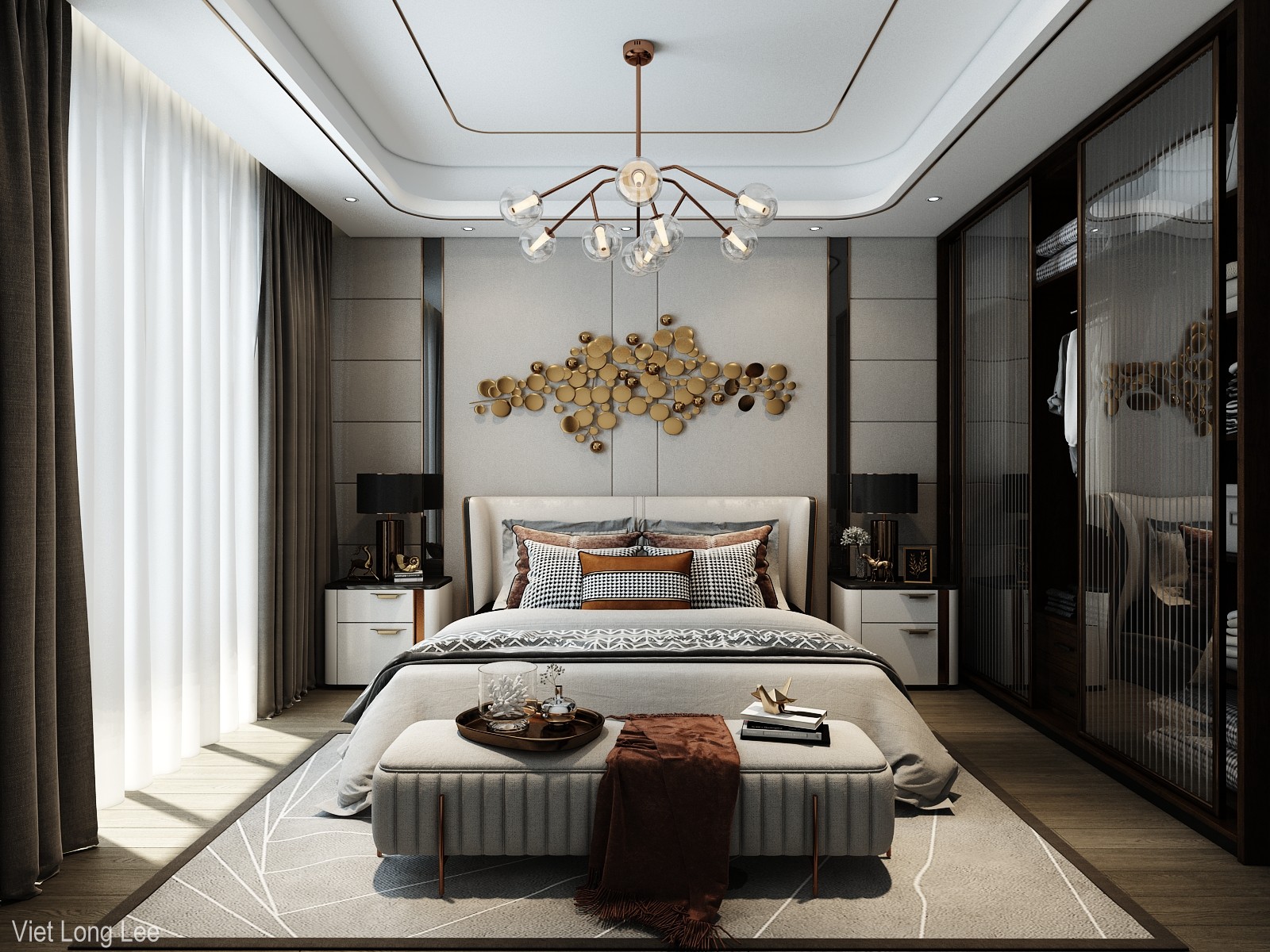 3D Interior Model Bed Room 0428 Scene 3dsmax