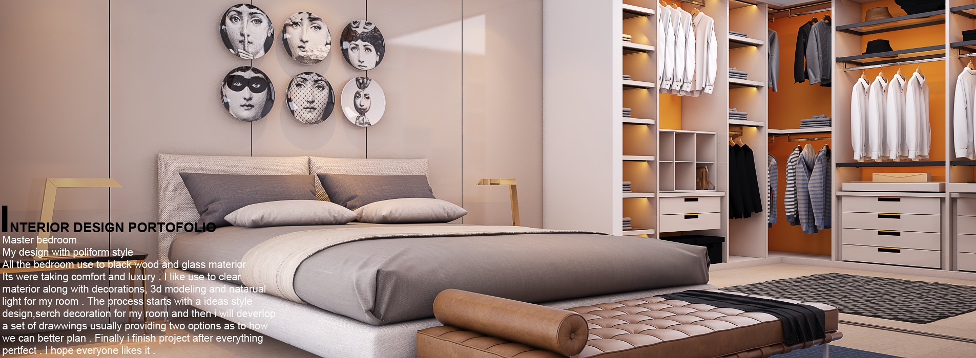 3D Interior Model Bed Room 0430 Scene 3dsmax