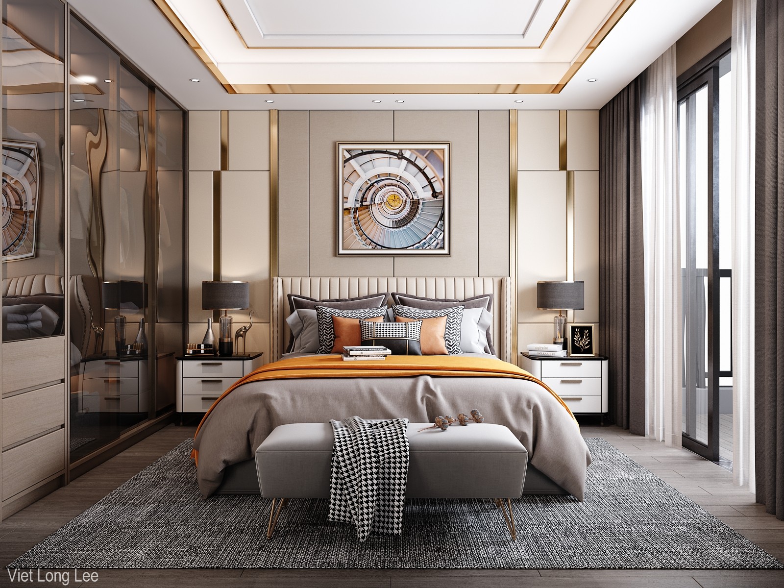 3D Interior Model Bed Room 0432 Scene 3dsmax
