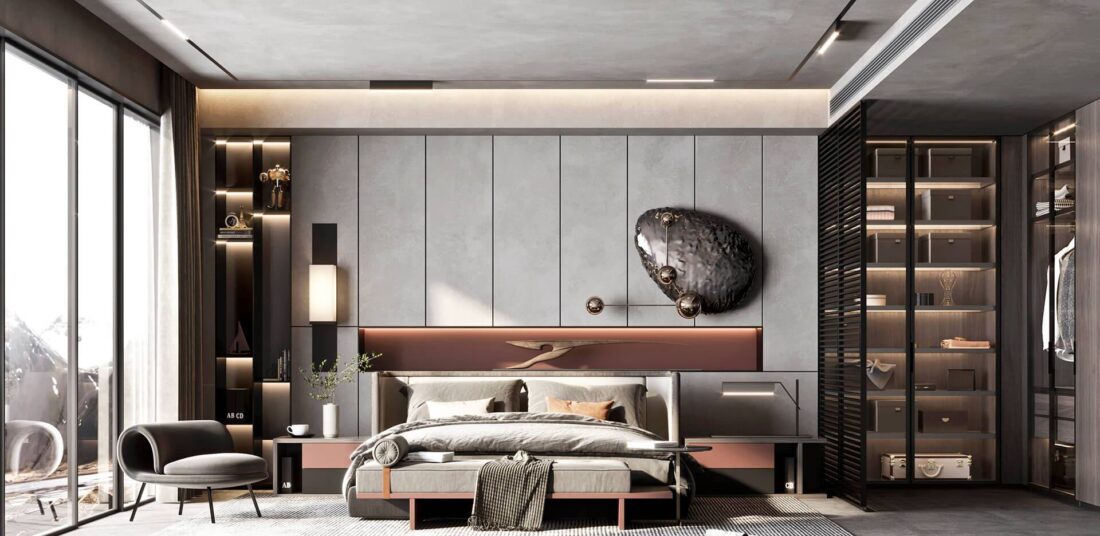 3D Interior Model Bed Room 0433 Scene 3dsmax