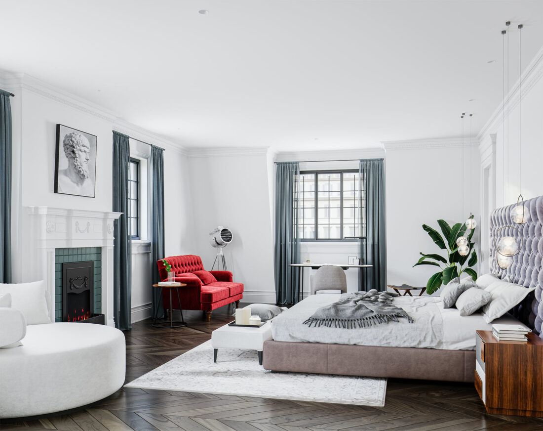 3D Interior Model Bed Room 0435 Scene 3dsmax