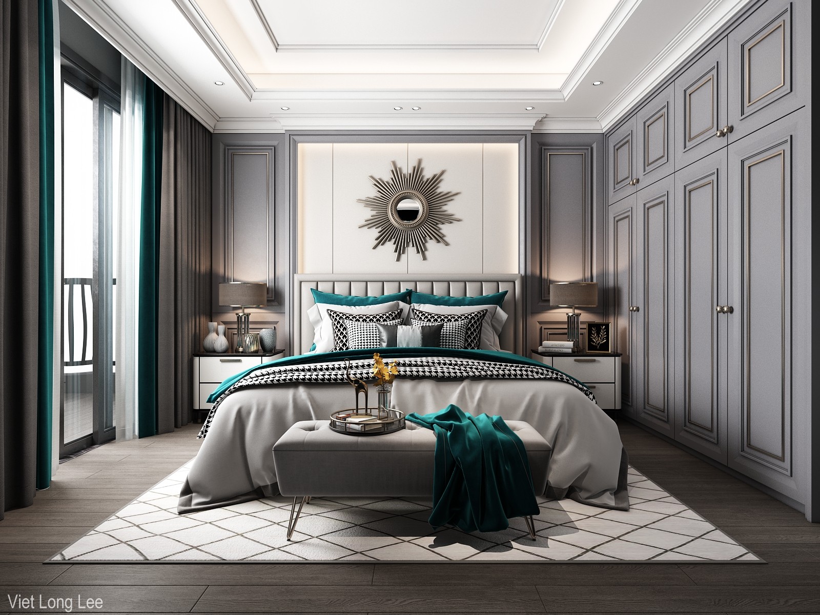 3D Interior Model Bed Room 0438 Scene 3dsmax