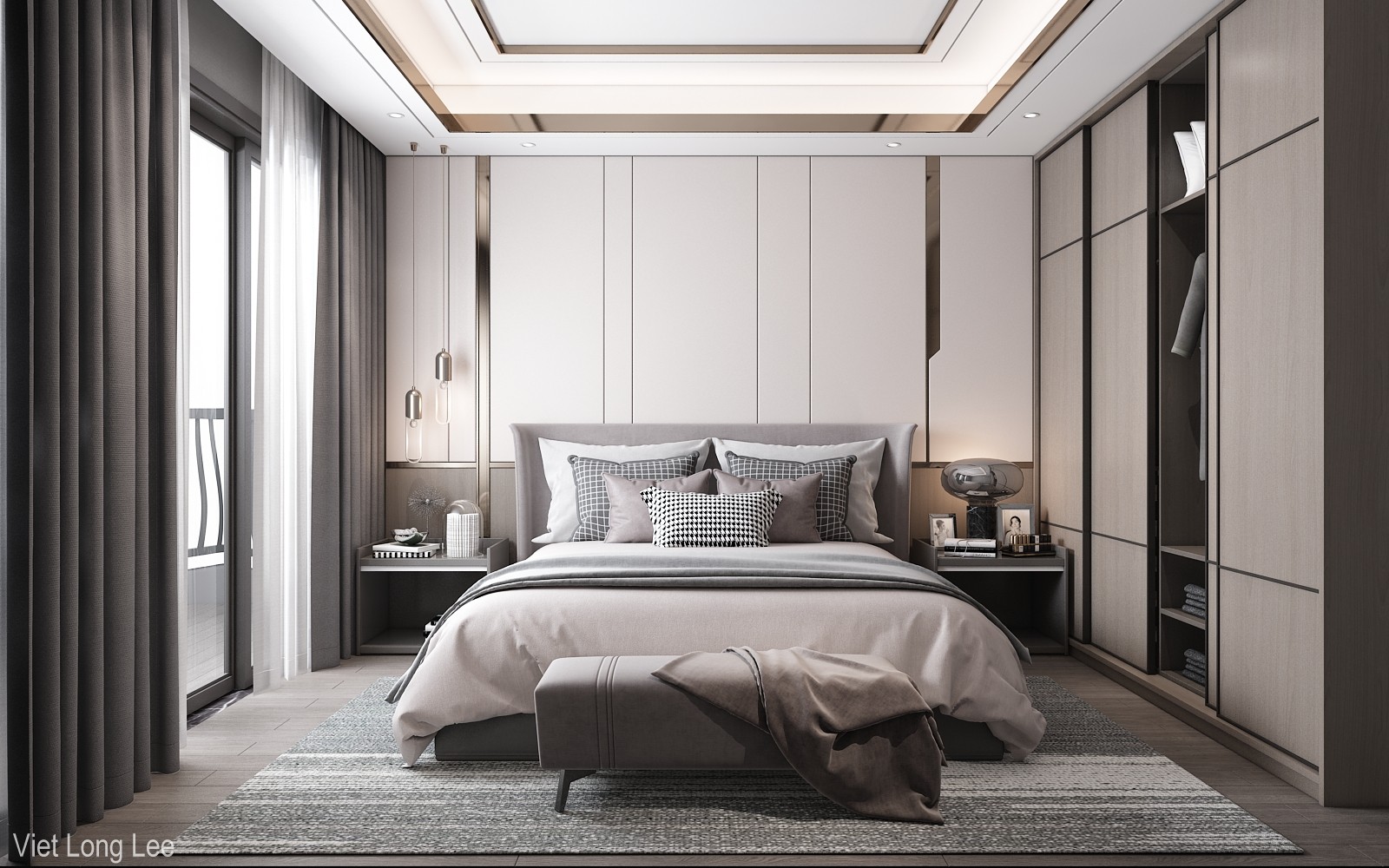 3D Interior Model Bed Room 0439 Scene 3dsmax