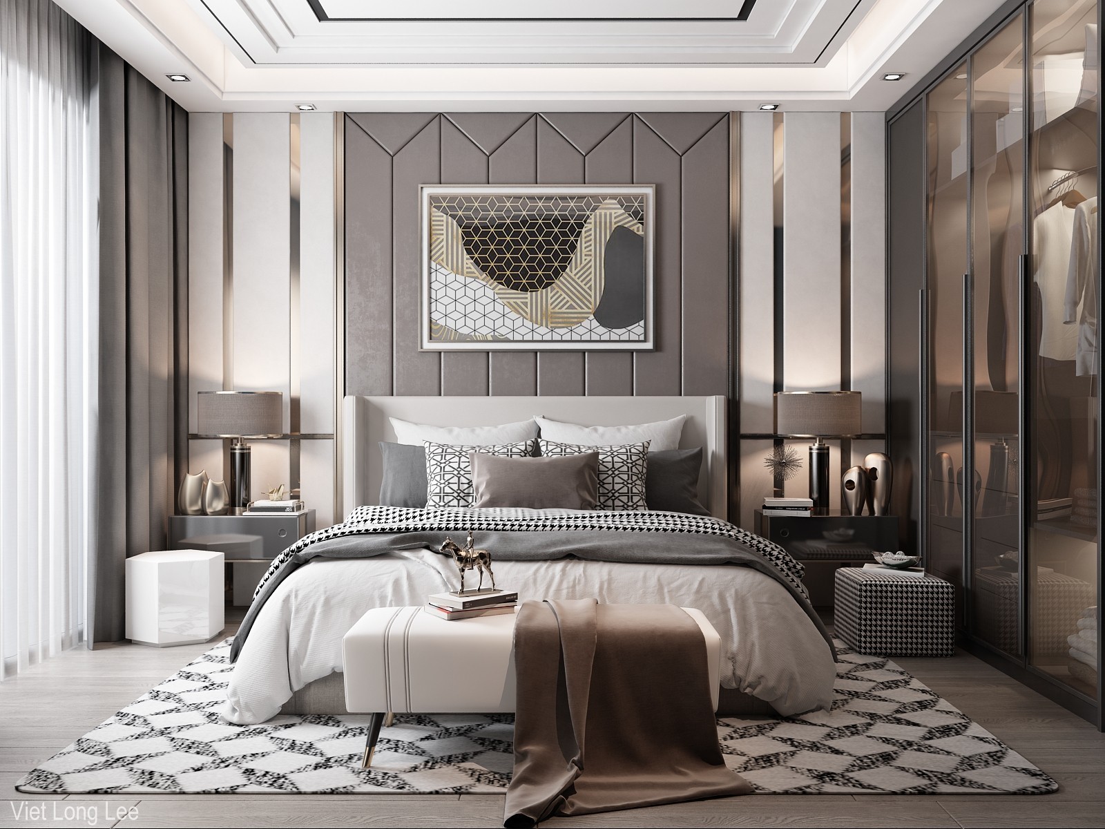 3D Interior Model Bed Room 0441 Scene 3dsmax