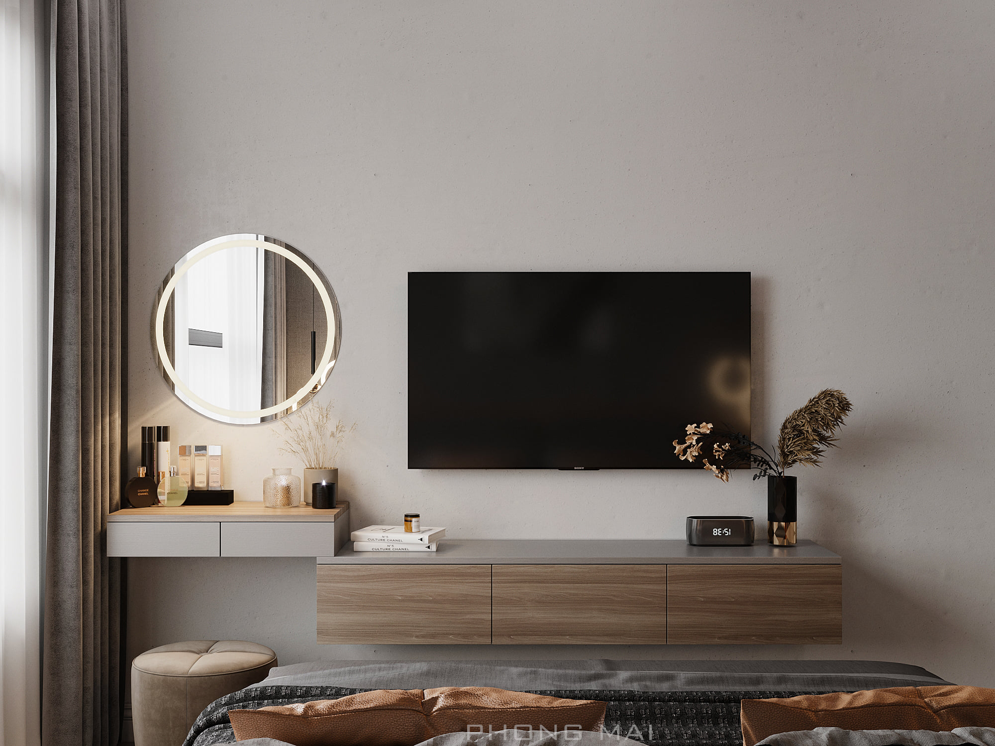 3D Interior Model Bed Room 0446 Scene 3dsmax