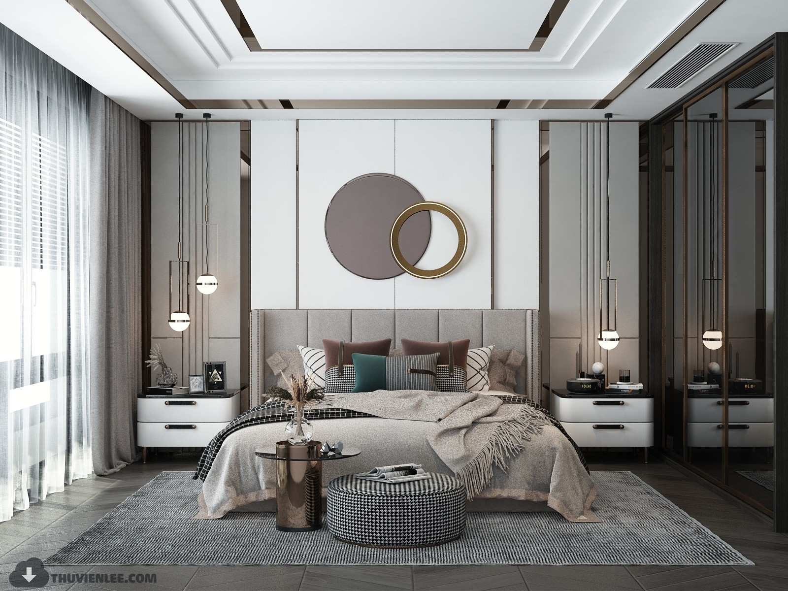 3D Interior Model Bed Room 0447 Scene 3dsmax