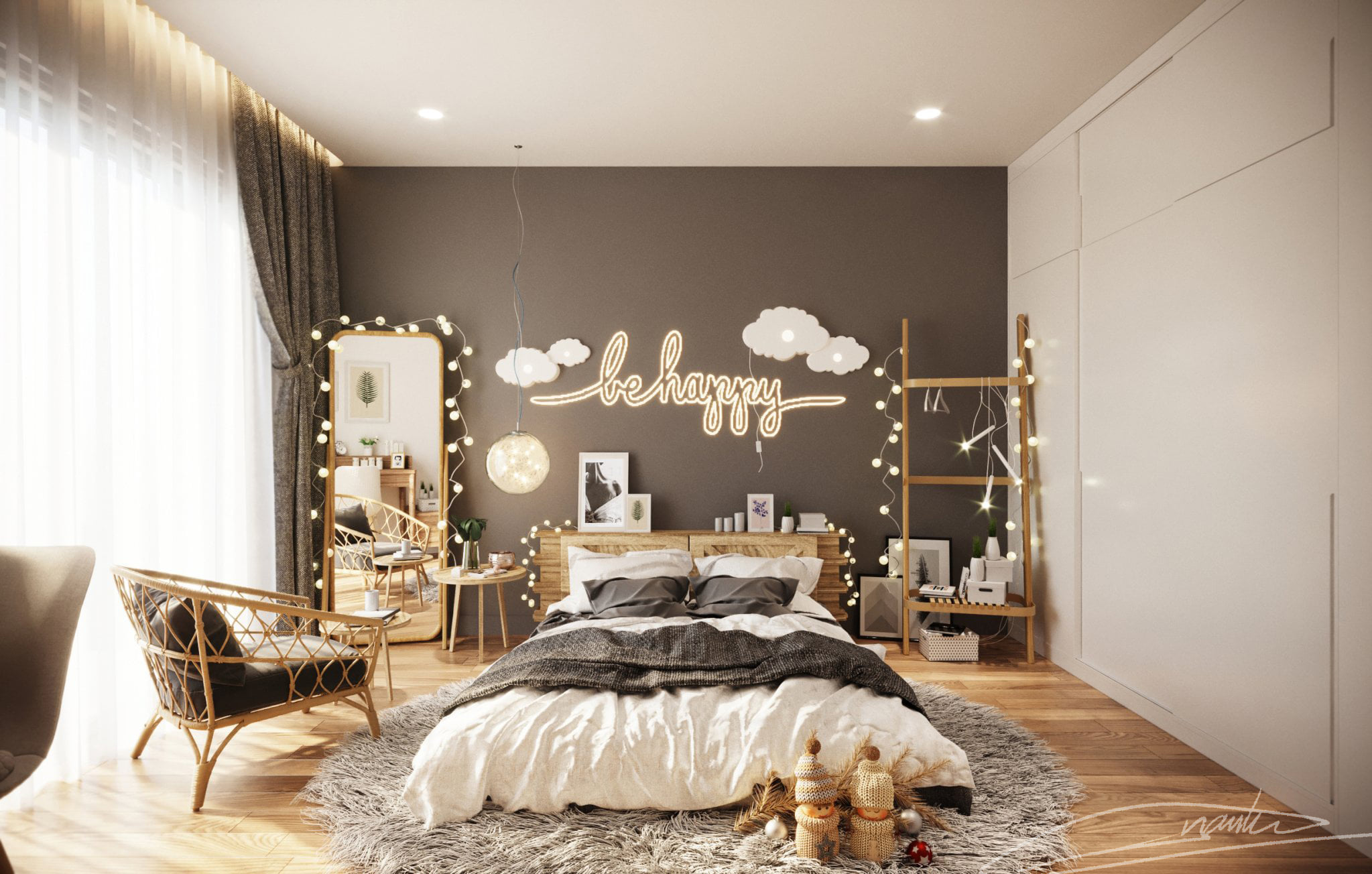 3D Interior Model Bed Room 0452 Scene 3dsmax