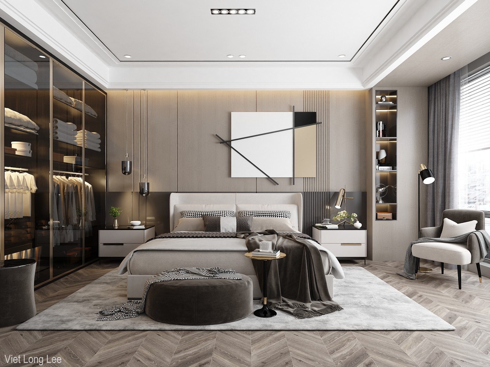 3D Interior Model Bed Room 0458 Scene 3dsmax