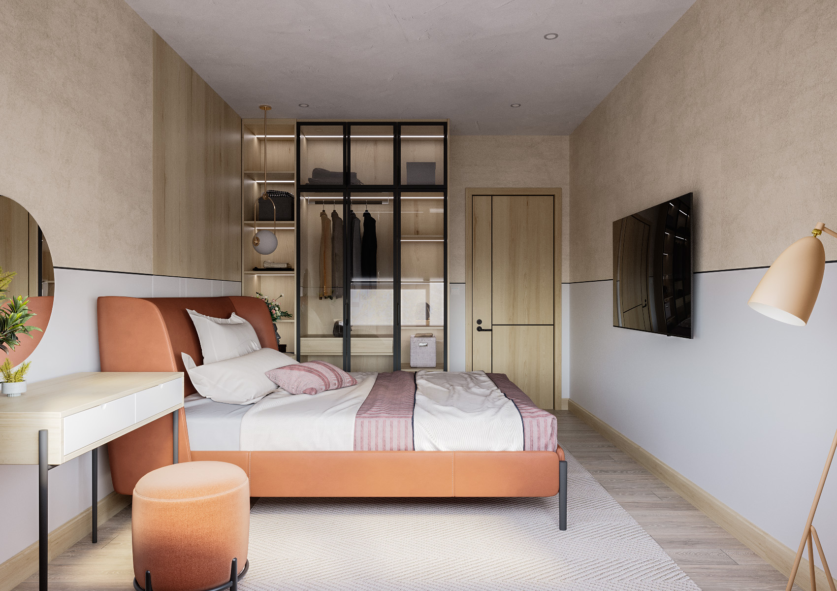 3D Interior Model Bed Room 0459 Scene 3dsmax