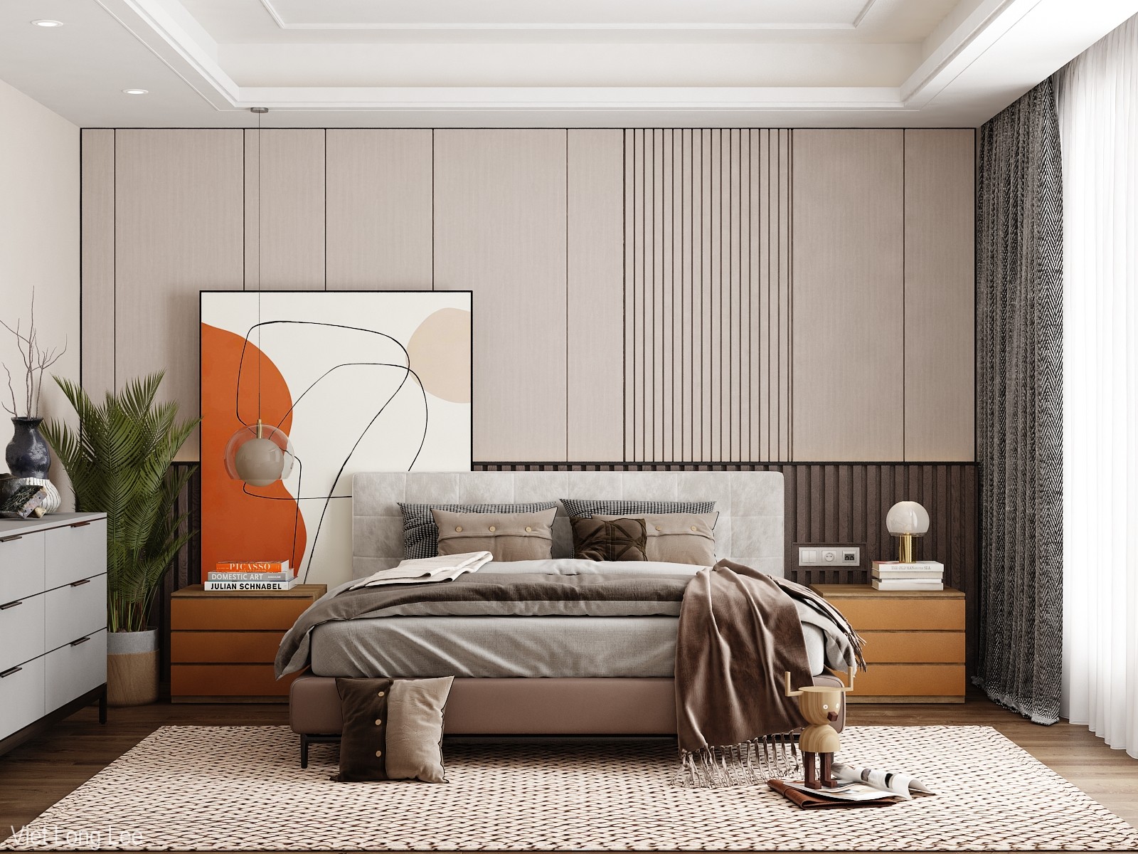 3D Interior Model Bed Room 0462 Scene 3dsmax