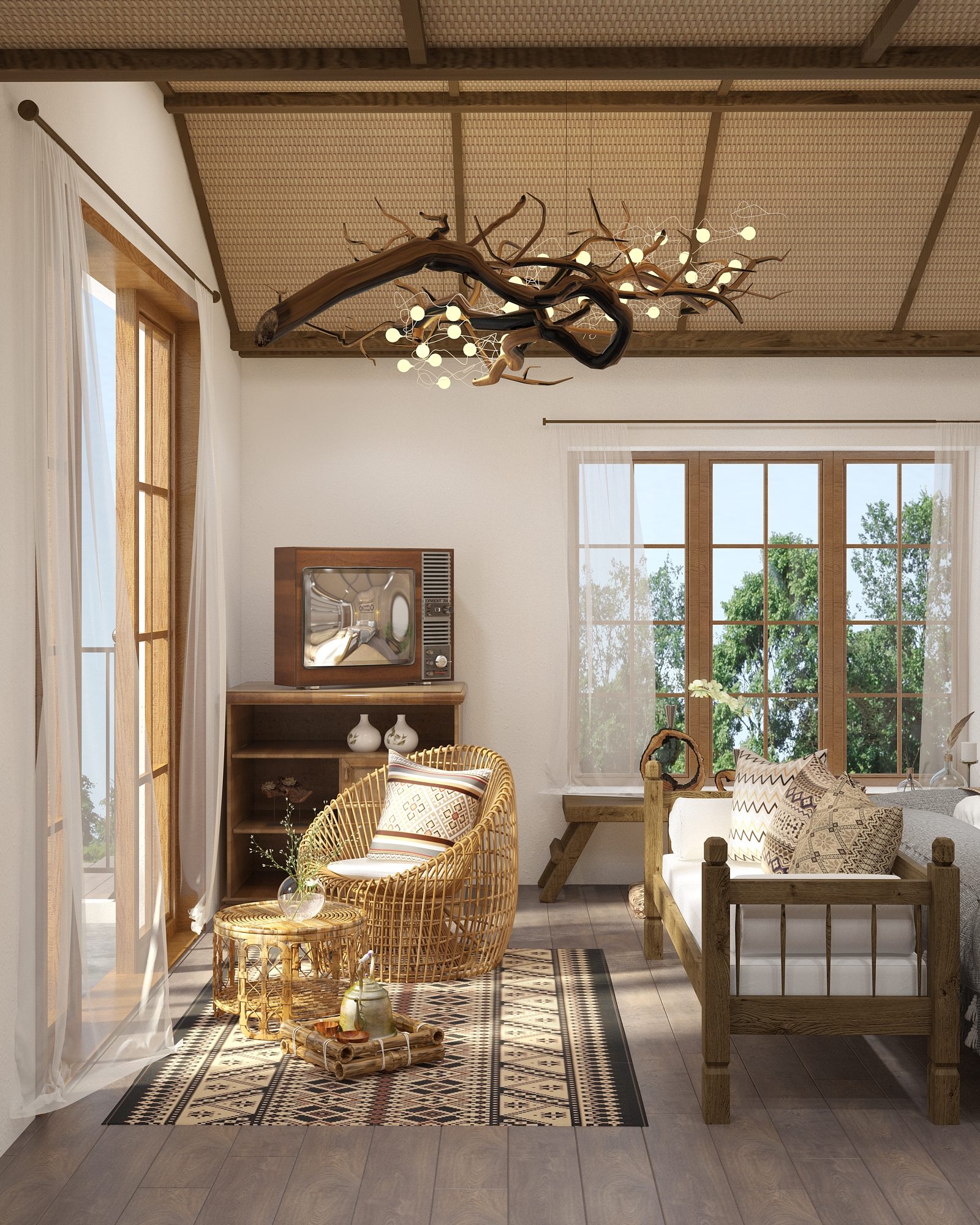 3D Interior Model Bed Room 0464 Scene 3dsmax