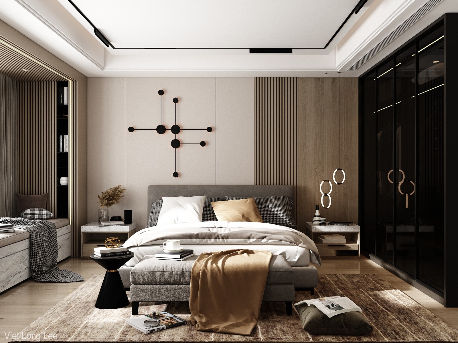 3D Interior Model Bed Room 0470 Scene 3dsmax