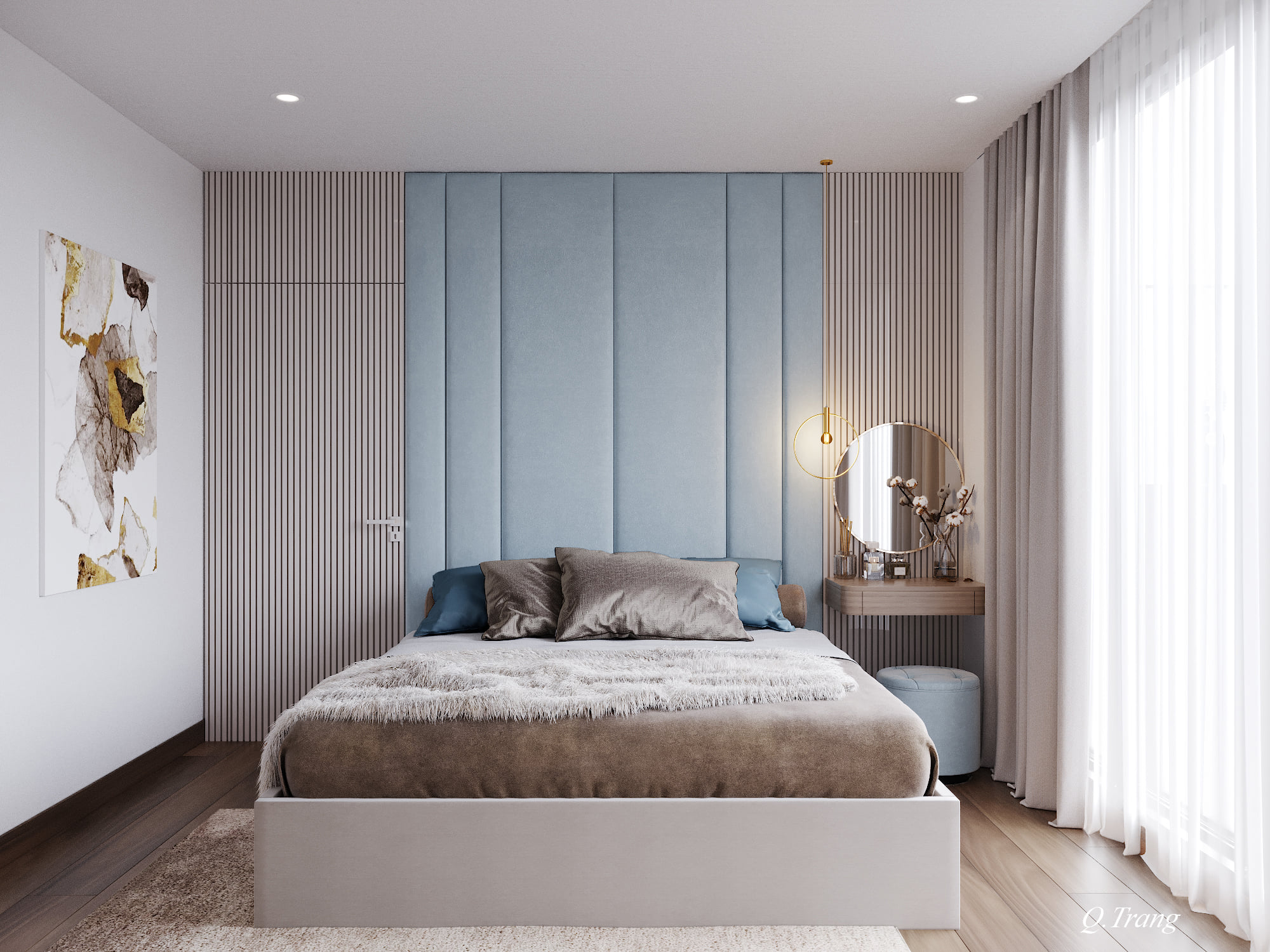 3D Interior Model Bed Room 0476 Scene 3dsmax