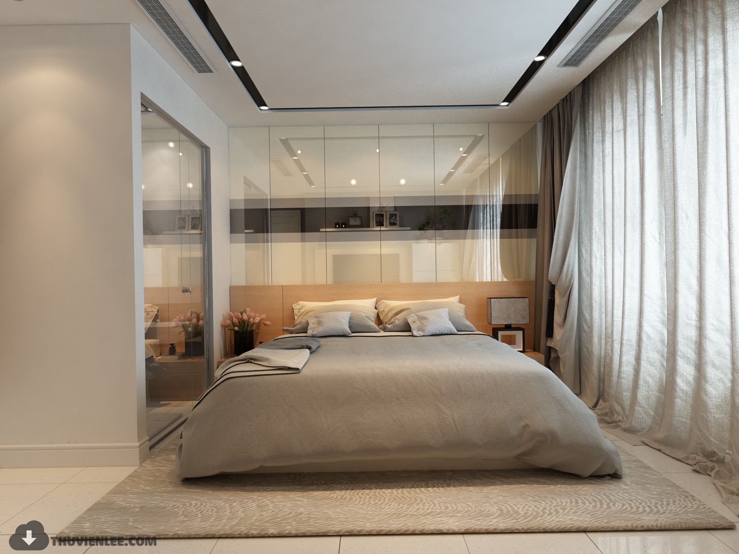 3D Interior Model Bed Room 0478 Scene 3dsmax