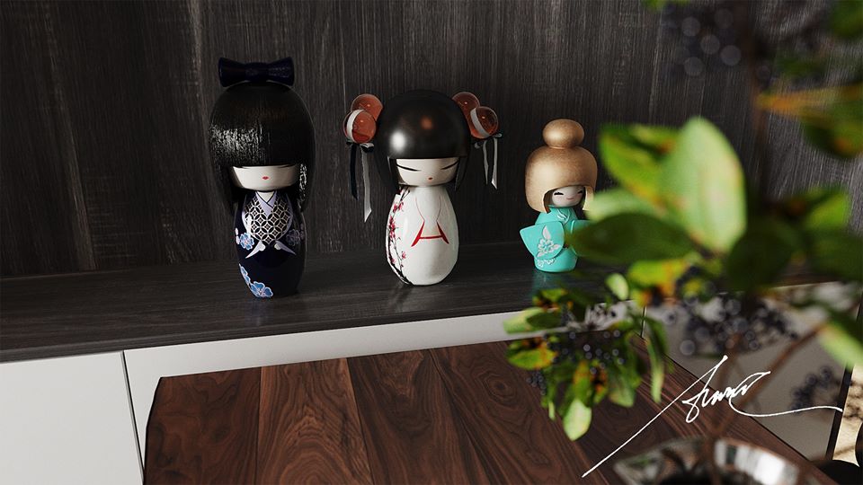 3D Interior Model Living room 23018 Scene 3dsmax