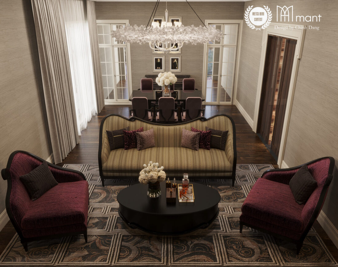 3D Interior Model Living room 23020 Scene 3dsmax