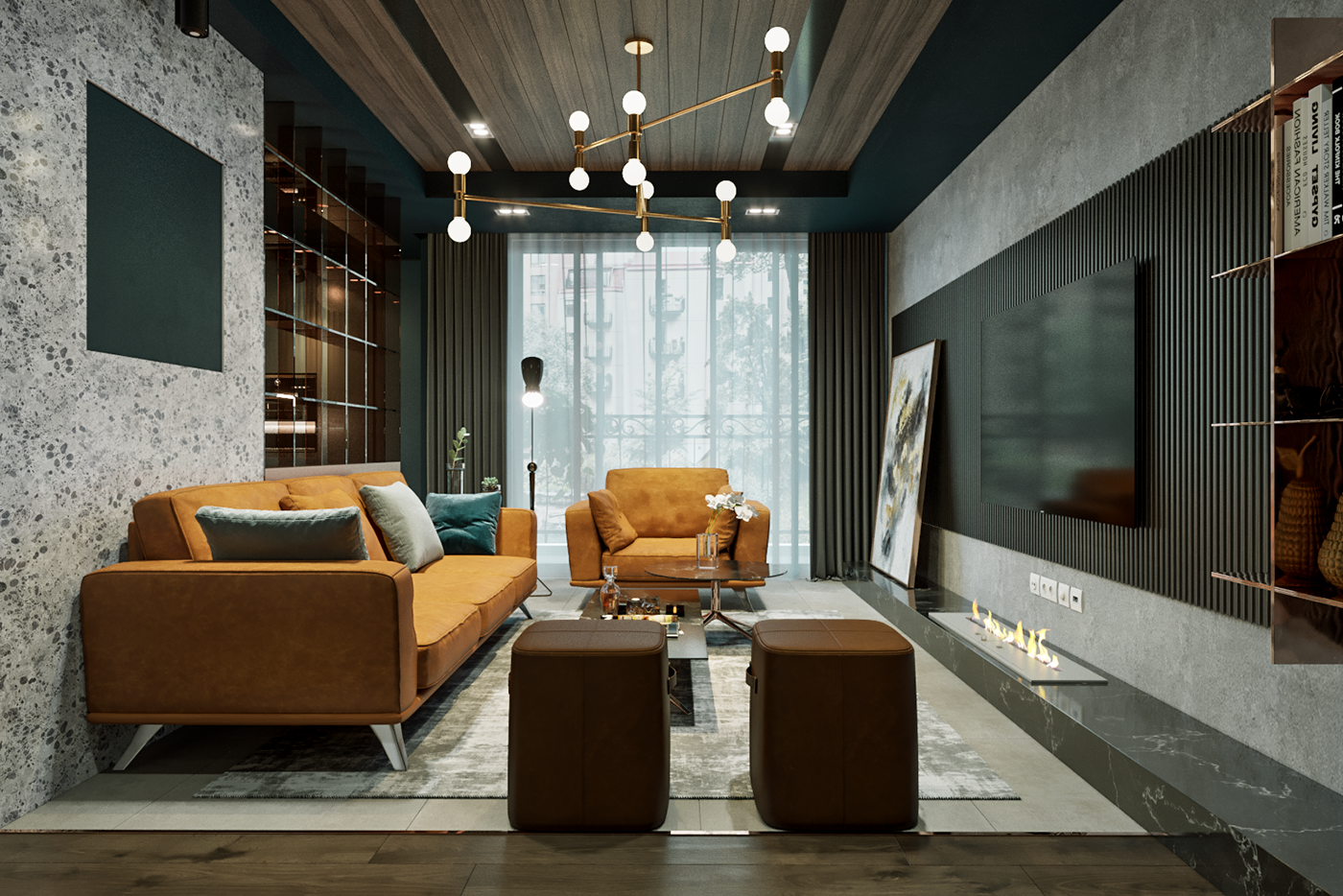 3D Interior Model Living room 23005 Scene 3dsmax