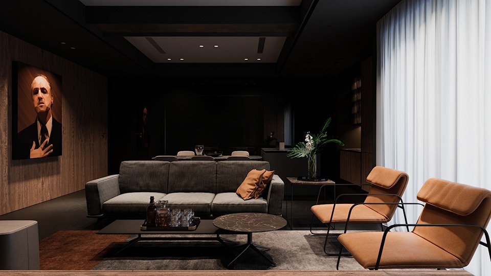 3D Interior Model Living room 23007 Scene 3dsmax